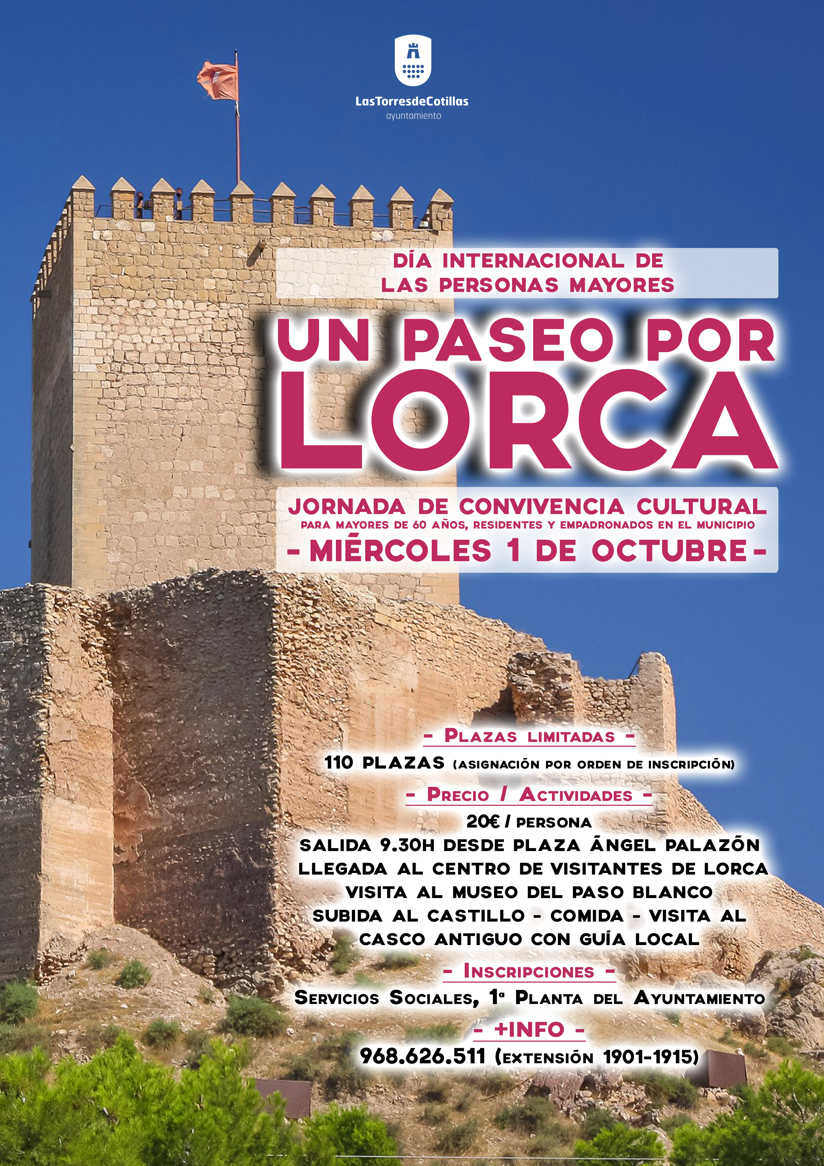 Una jornada cultural en Lorca para celebrar el Día Internacional de las Personas Mayores