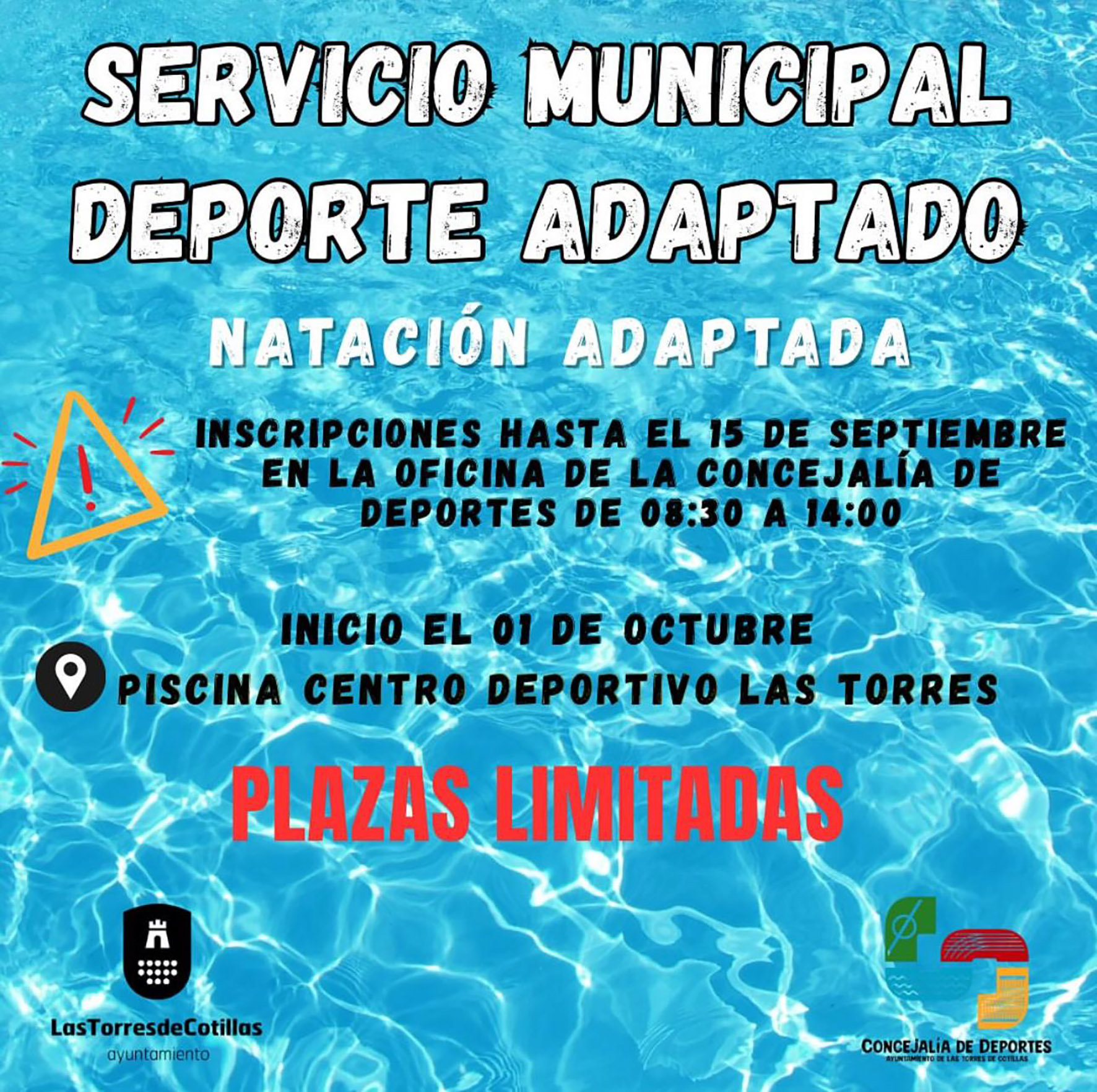 Nueva edición del servicio municipal de natación adaptada para personas con diversidad funcional