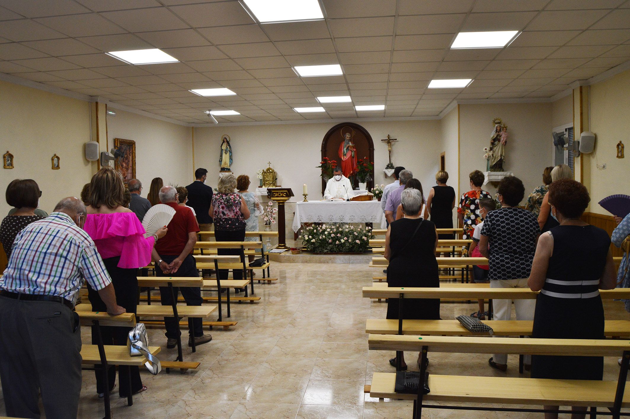 Los vecinos de La Loma despidieron con una misa las fiestas de San Joaquín