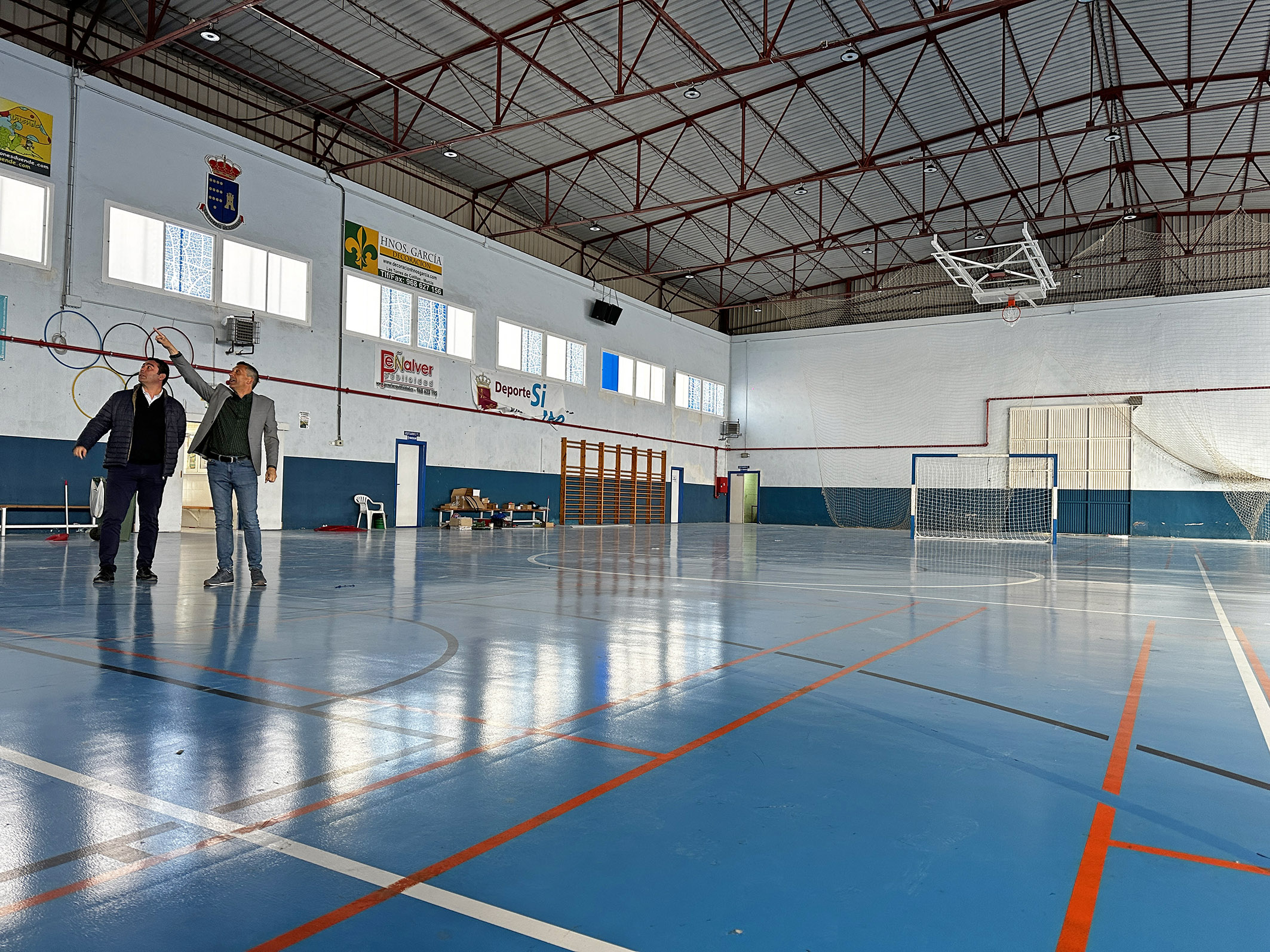 El pabellón del polideportivo municipal, a punto de reabrir sus puertas
