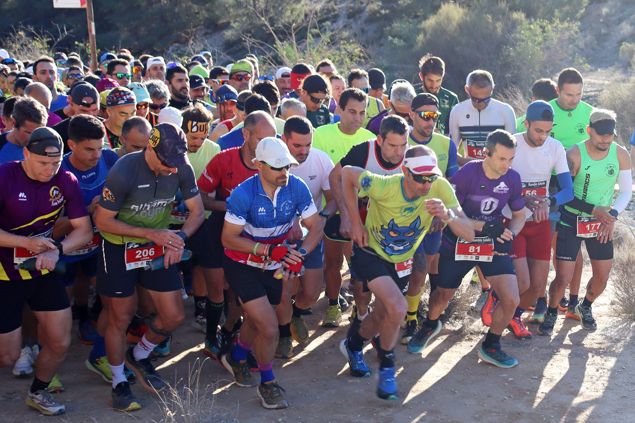 Más de 300 atletas compiten en el II Trail Rambla Salada