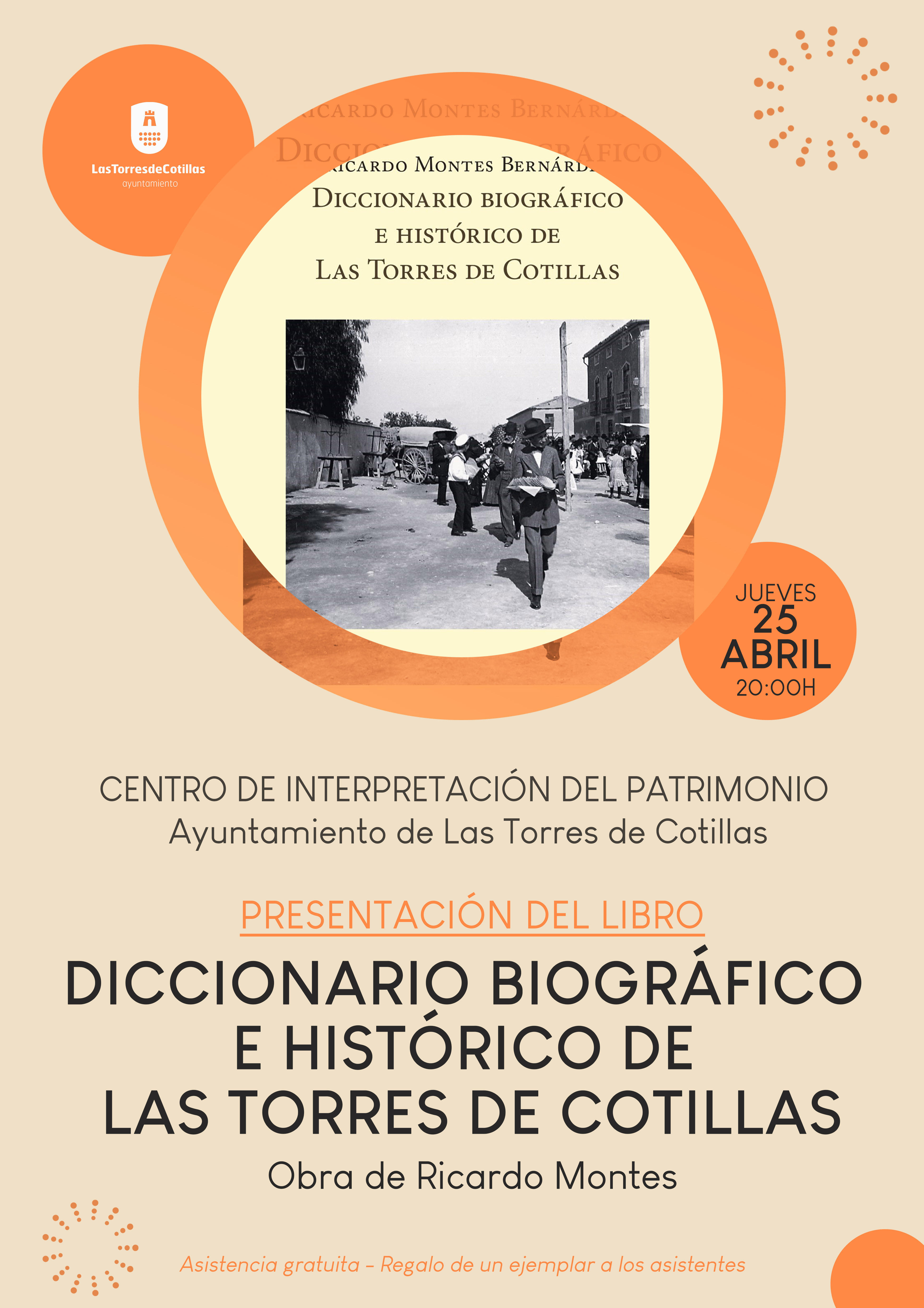 El cronista Ricardo Montes presentará la reedición de su “Diccionario biográfico e histórico de Las Torres de Cotillas”