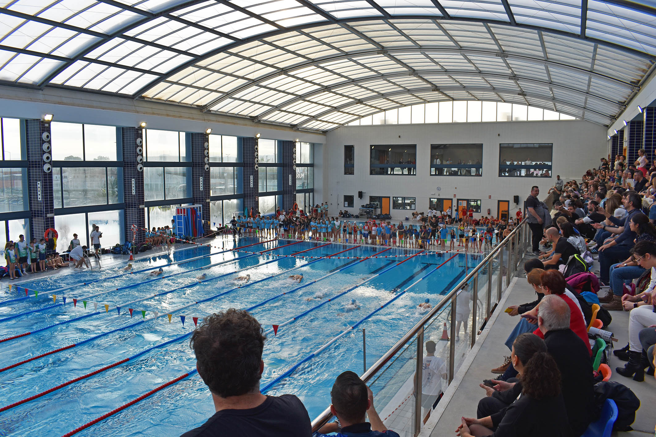 Unos 300 nadadores participan en Las Torres de Cotillas en la segunda cita de la liga regional pre-benjamín, benjamín y alevín de natación