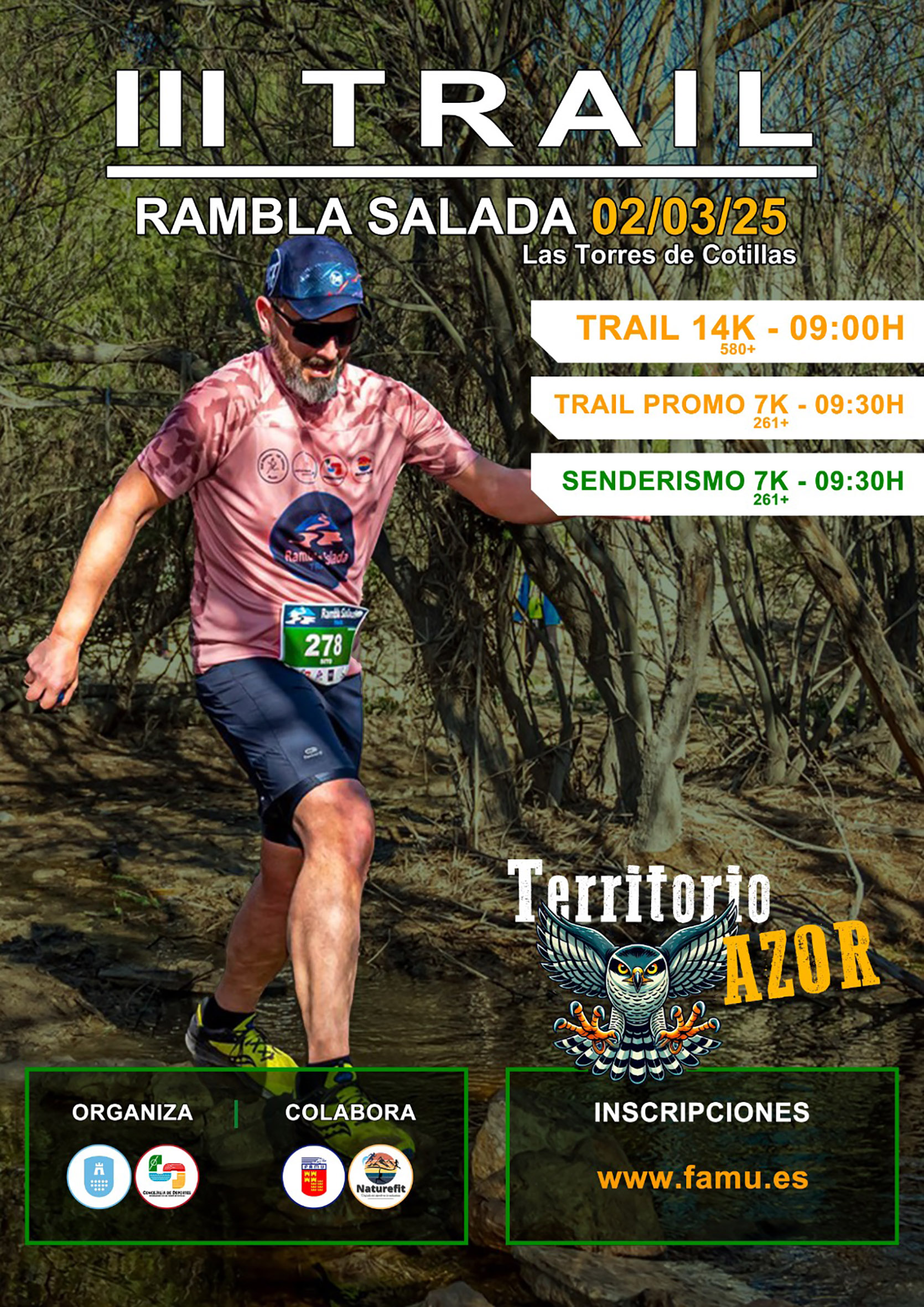 430 atletas disputarán la tercera edición del Trail Rambla Salada