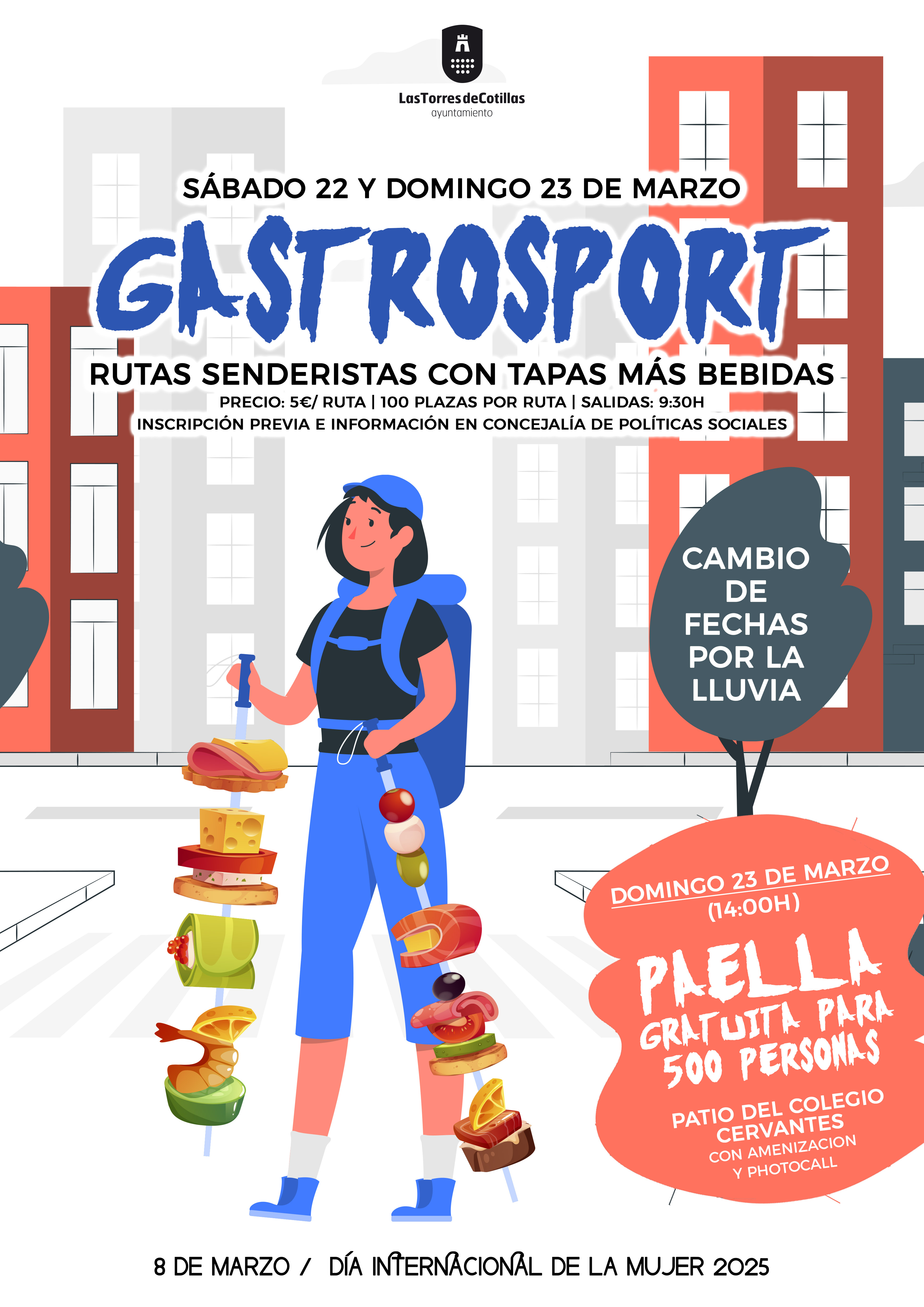 Senderismo gastronómico y una gran paella popular, citas para concluir los actos del 8 de marzo