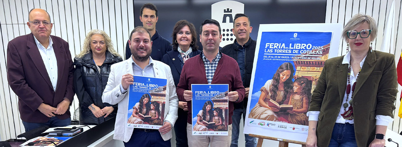 Todo preparado para la primera feria del libro temática de Las Torres de Cotillas 