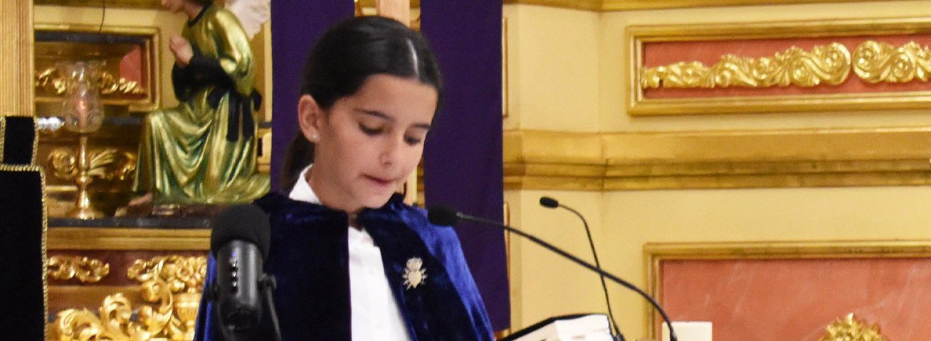 Rosalía Dólera Zapata engrandece la Semana Santa 2025 con su pregón infantil