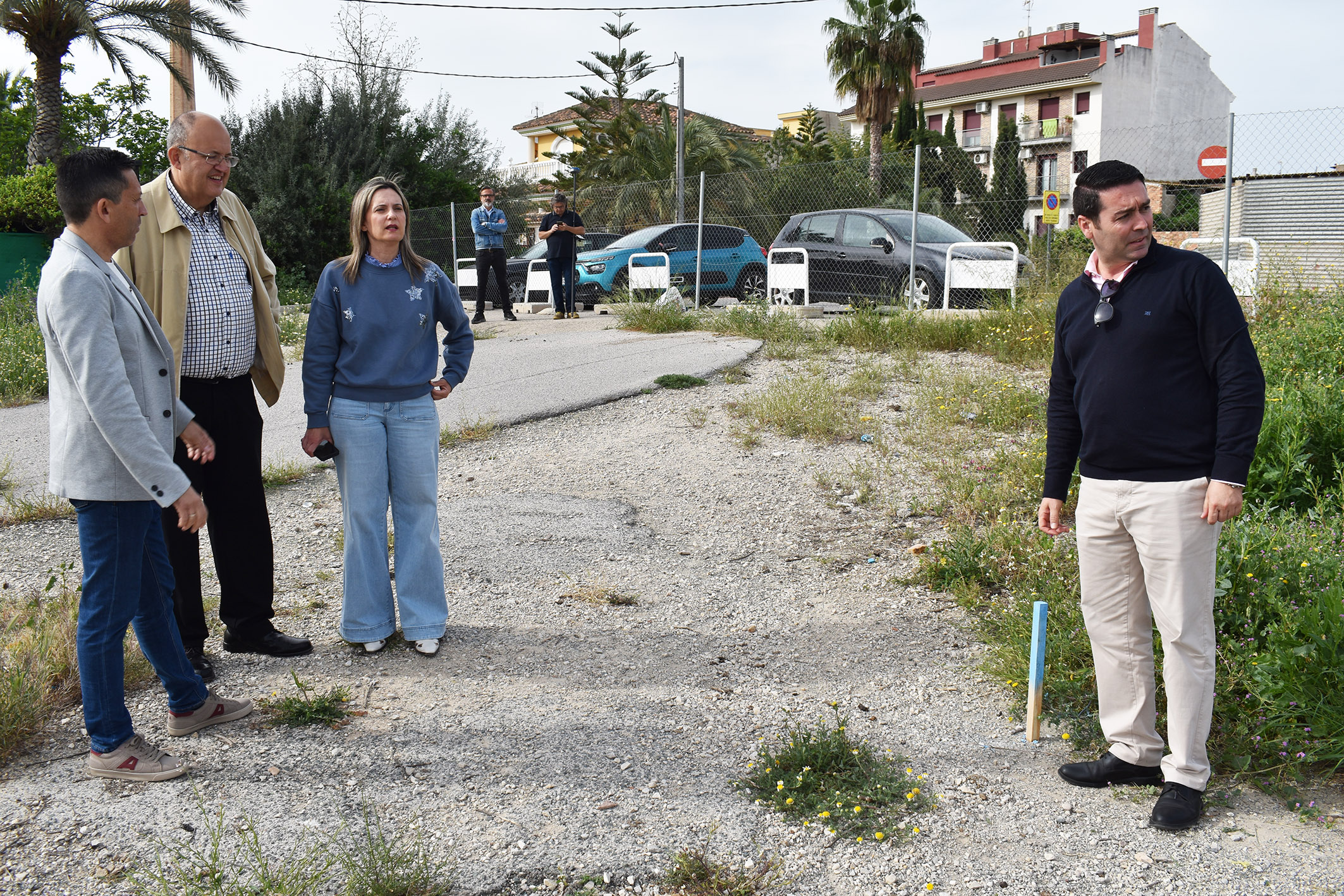 Comienzan los trabajos del levantamiento topográfico para urbanizar el entorno del nuevo centro de salud
