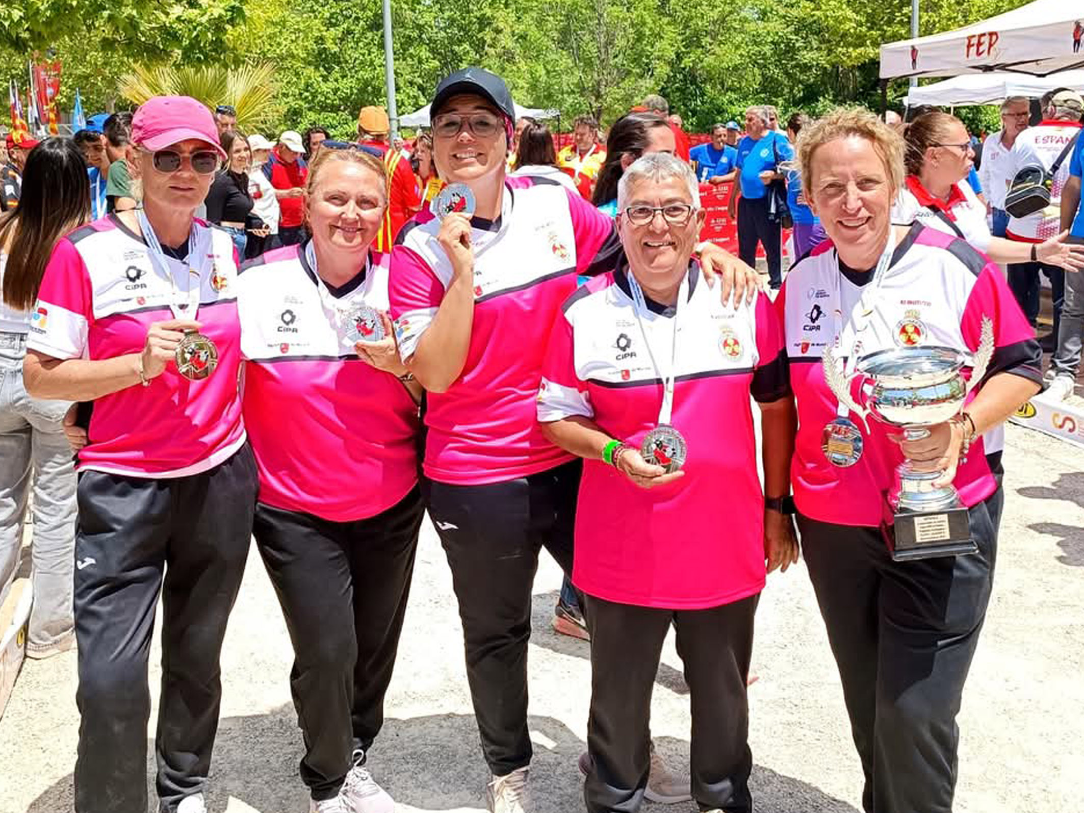 El Petanca La Salceda se proclama subcampeón de la Copa de la Reina de tripletas femenino