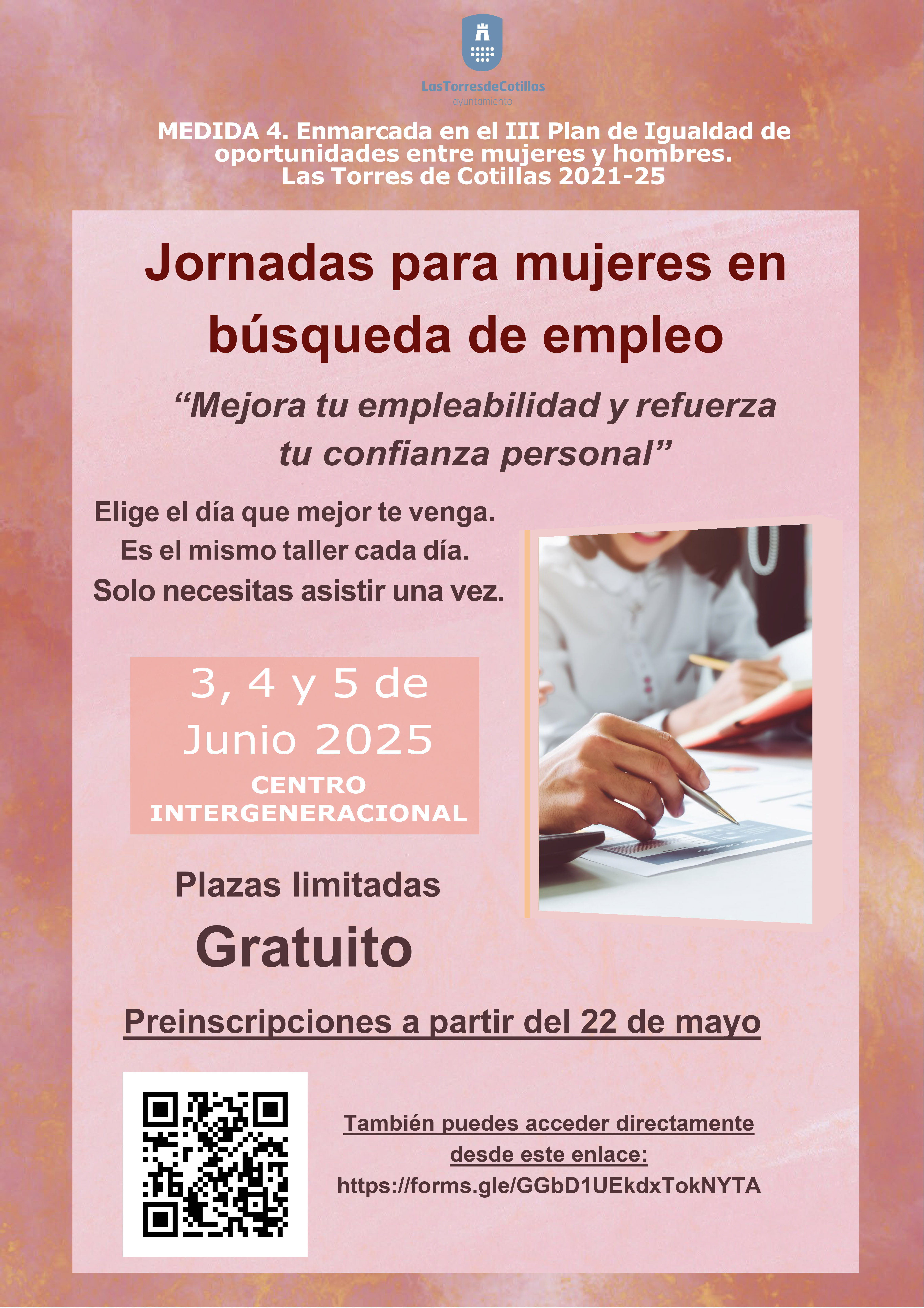 El III Plan de Igualdad municipal propone unas jornadas gratuitas para mejorar la empleabilidad femenina