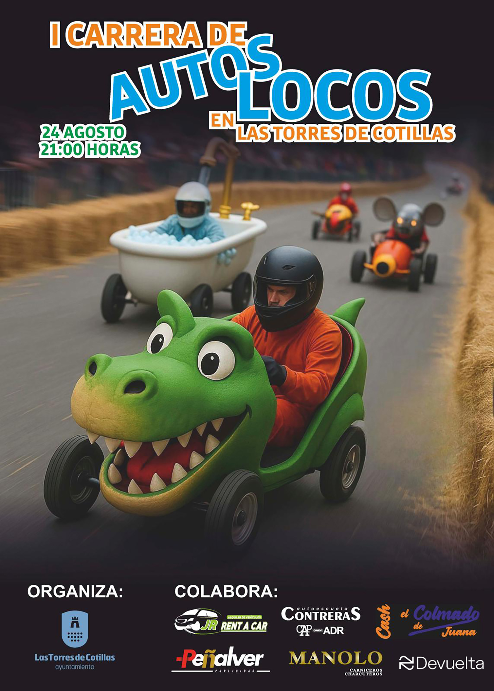Las fiestas patronales estrenarán una divertidísima Carrera de los Autos Locos