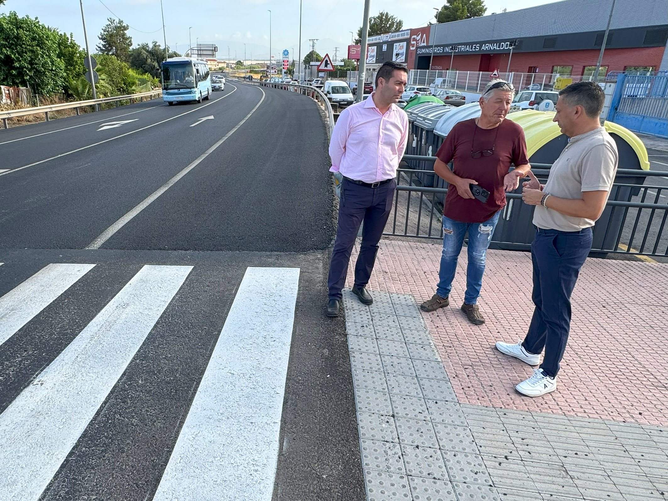 La N-344 a su paso por San Pedro renueva su firme con una inversión de 114.000 euros gracias al POS 2024-25