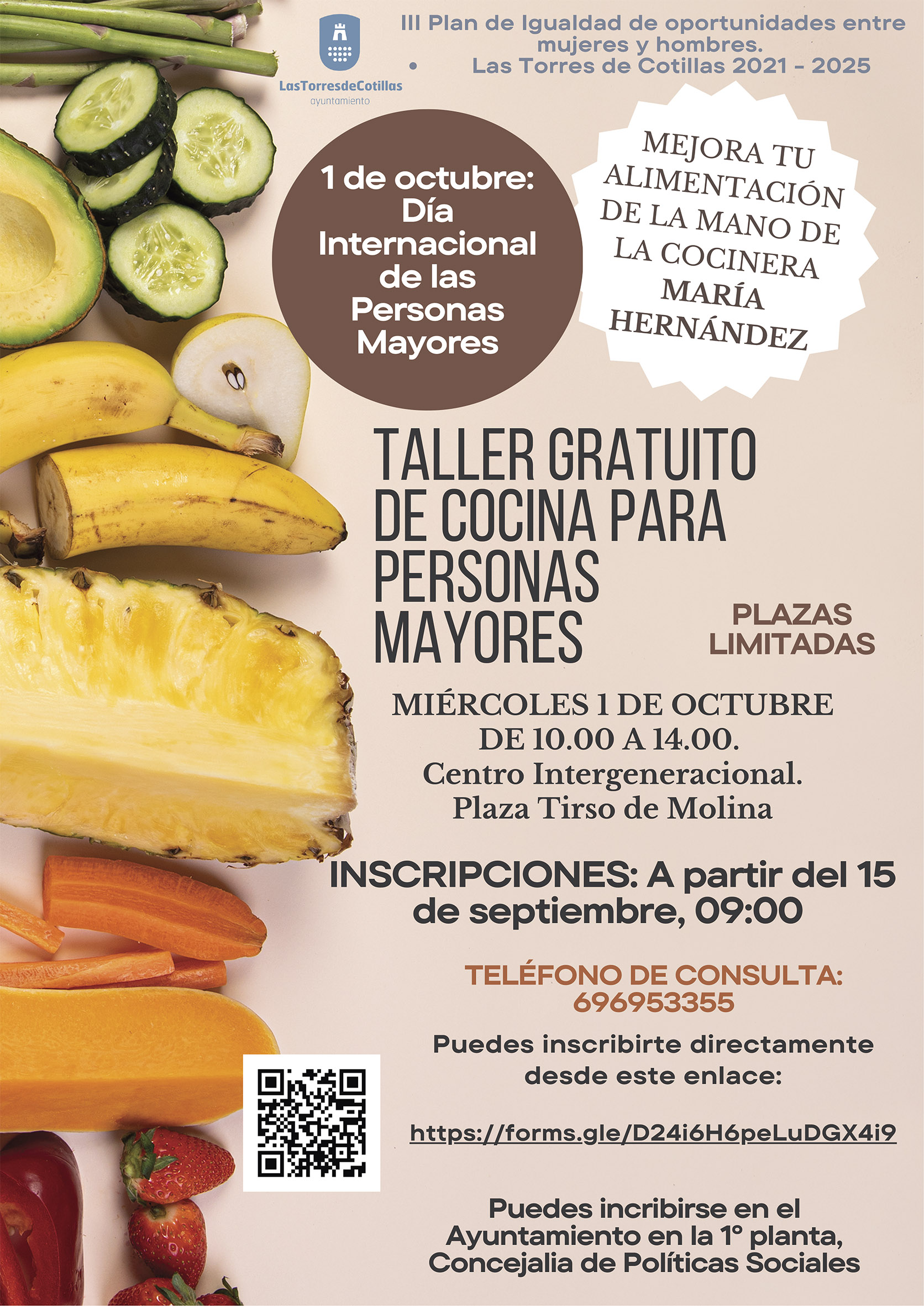 Un taller de cocina enseñará a las personas mayores a mejorar su alimentación