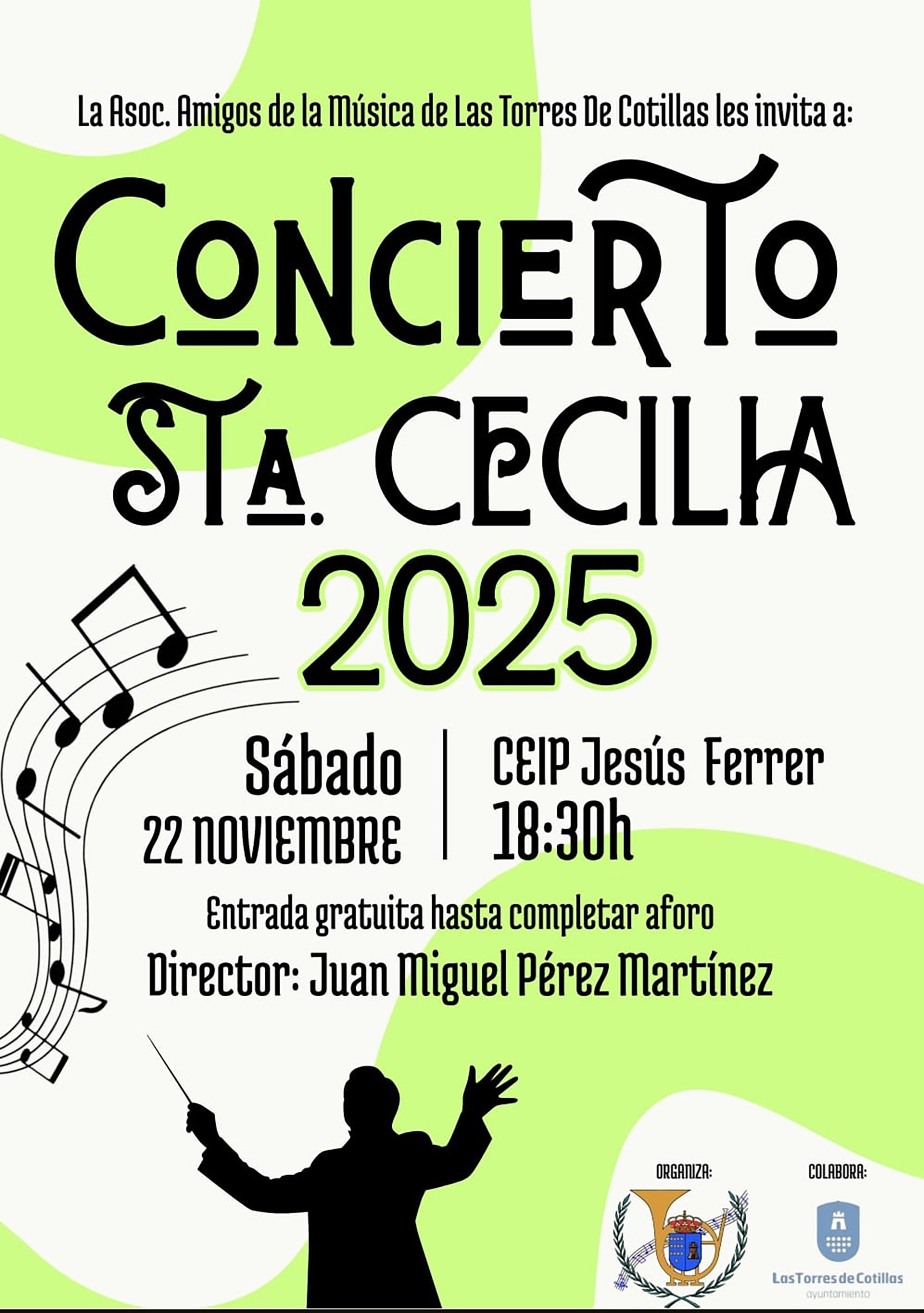 La asociación Amigos de la Música celebrará Santa Cecilia con un concierto en el CEIP Jesús Ferrer