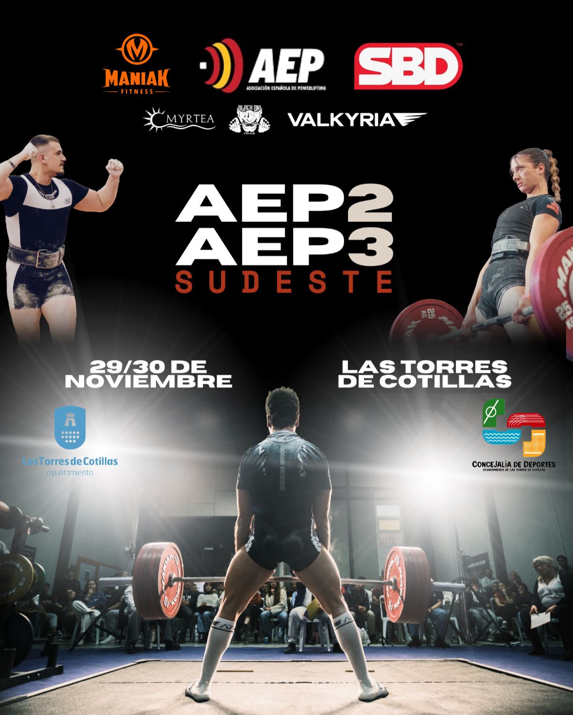 El powerlifting volverá a ser protagonista en Las Torres de Cotillas con dos campeonatos territoriales