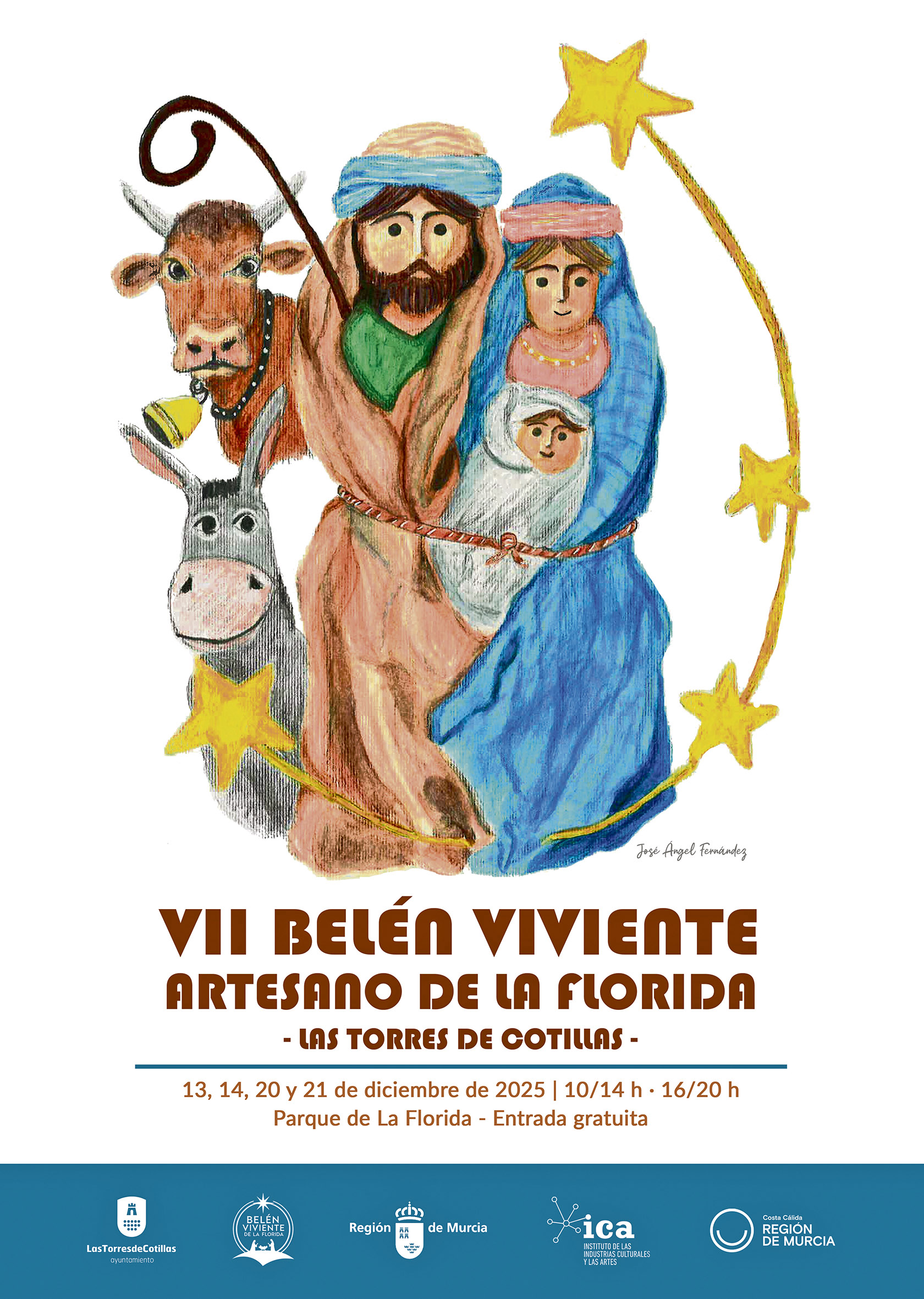 El Belén Viviente Artesano de La Florida, listo para hacer disfrutar con su séptima edición