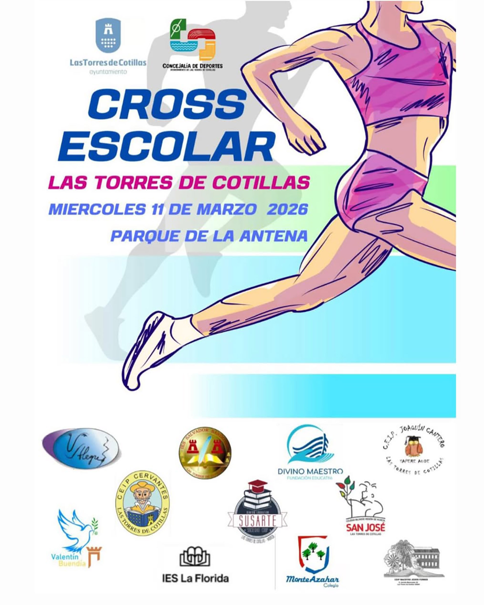 El cross escolar espera más de 1.400 estudiantes de 11 centros docentes