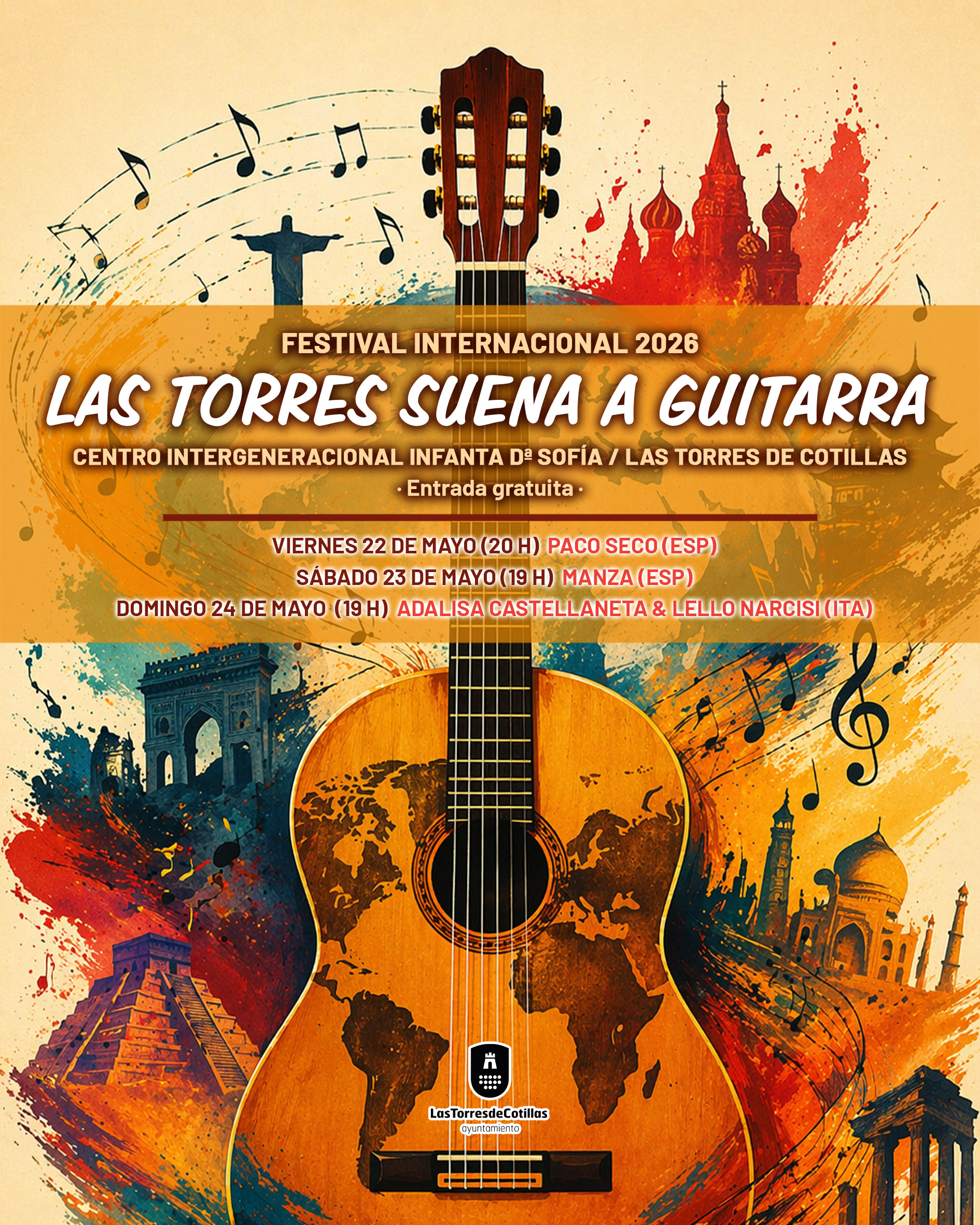 El Centro Intergeneracional Infanta Doña Sofía “sonará a guitarra” durante tres días