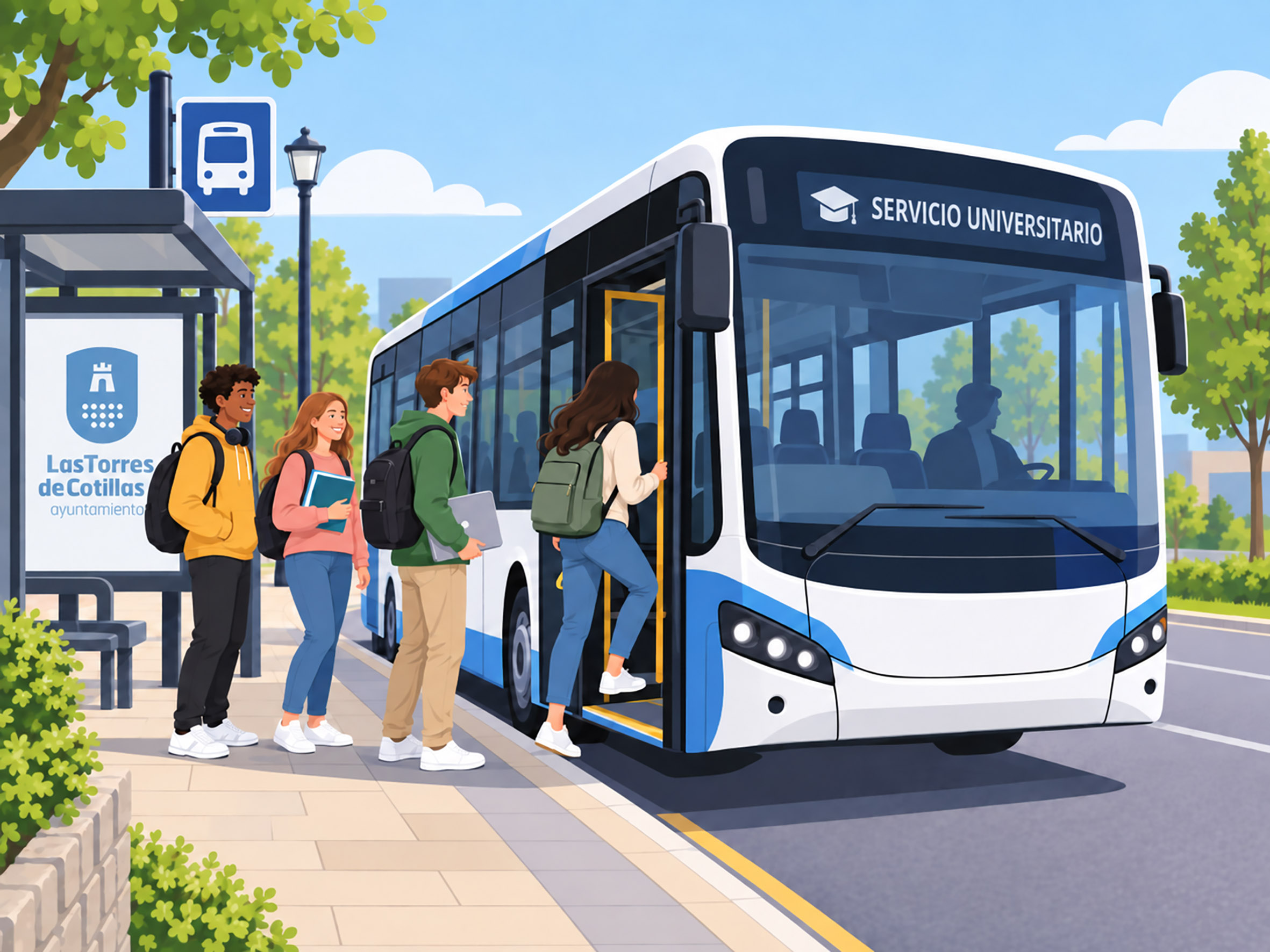 El Ayuntamiento restablece el servicio gratuito de bus universitario ante el retraso de la línea regional 34