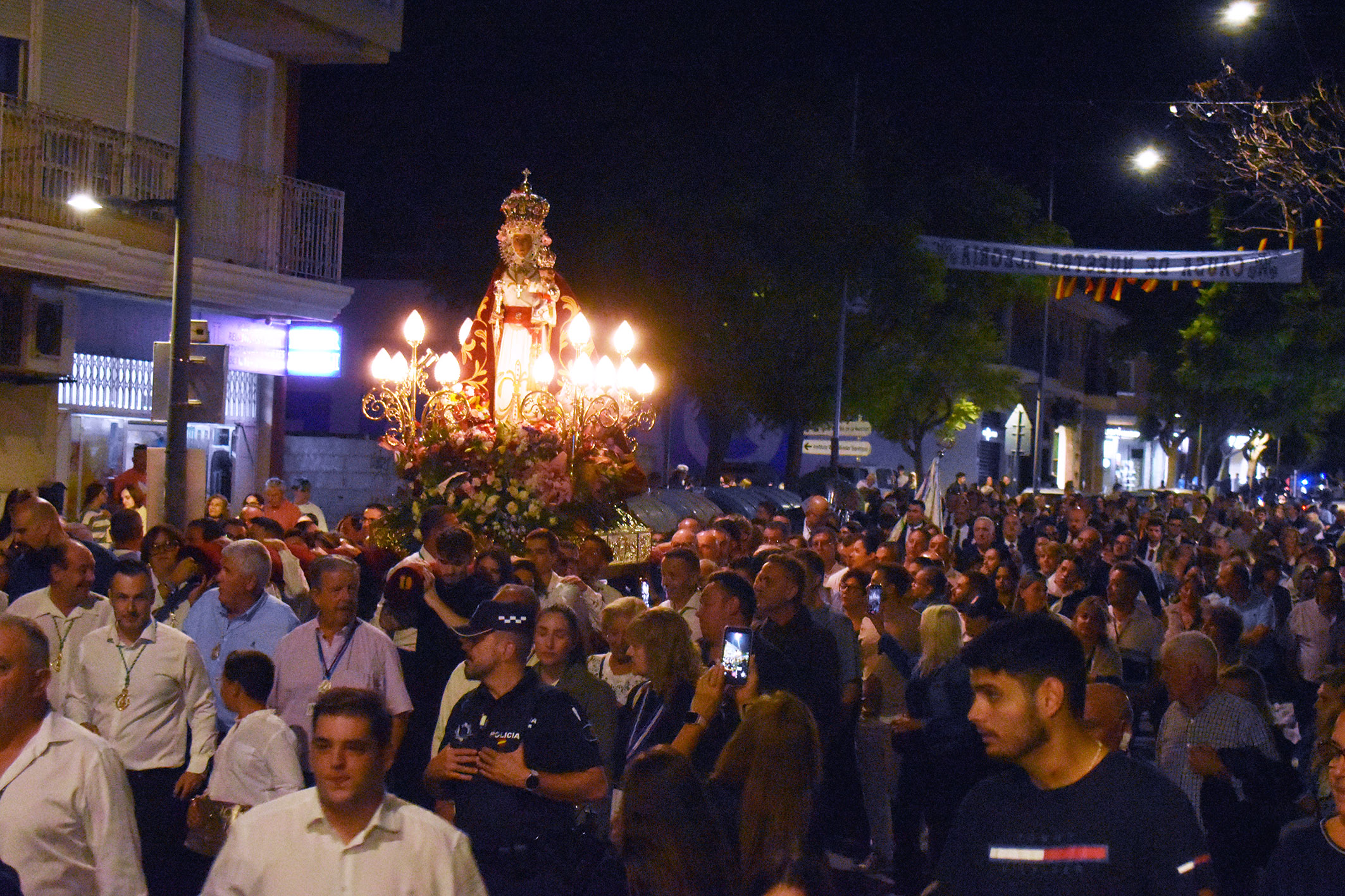 La Virgen de la Fuensanta ya recibe el cariño de Las Torres de Cotillas en su histórica visita 