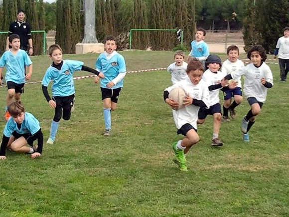 200 ni+¦os y ni+¦as en el II Campeonato de Escuelas de Rugby FERRMUR disputado en Las Torres de Cotillas 2