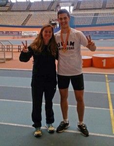 El joven atleta Sergio Jornet, campeón de España junior de heptathlón