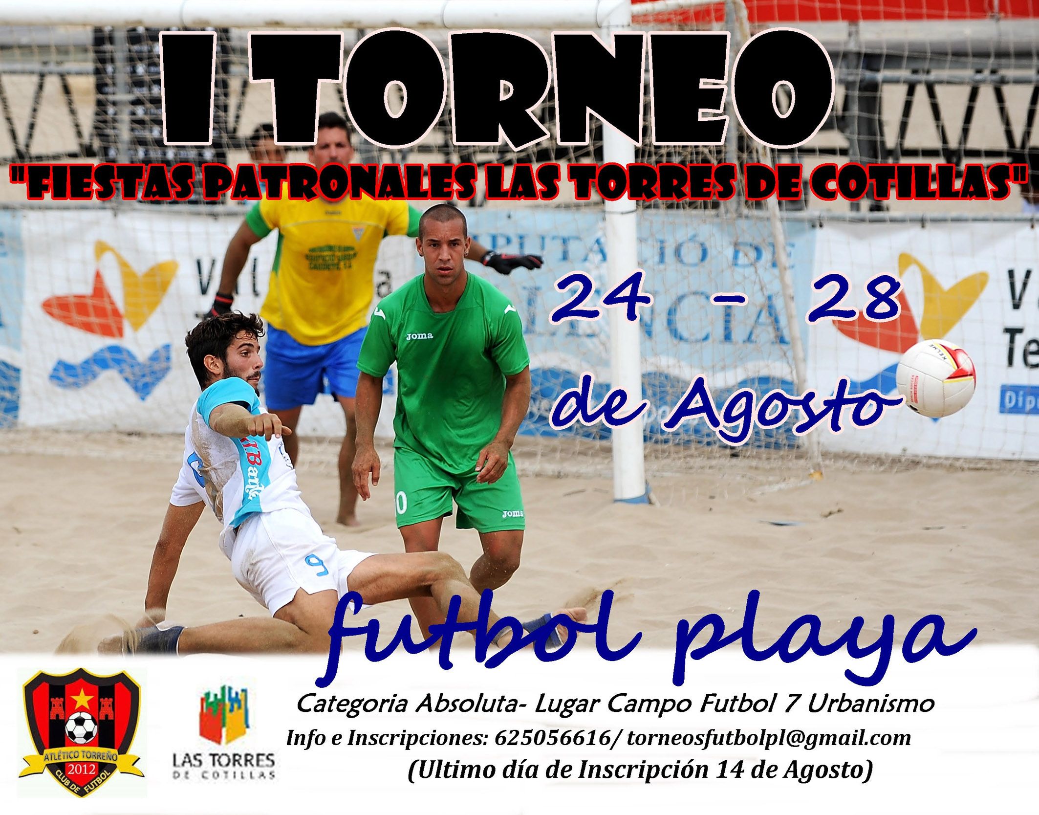 Torneo fútbol playa fiestas - Las Torres de Cotillas