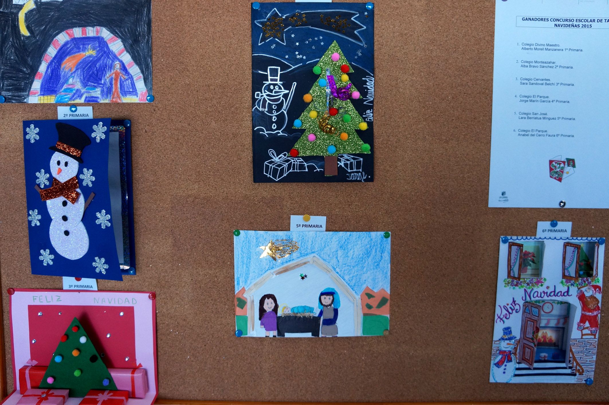 Premiadas las mejores tarjetas navideñas de los escolares torreños2