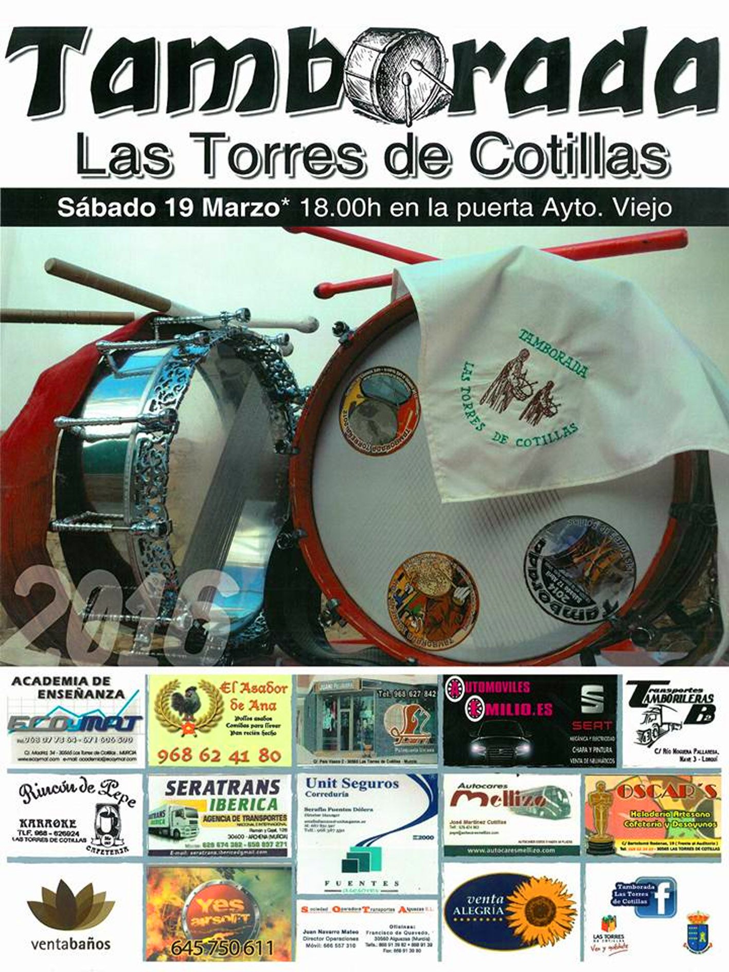 Cartel Tamborada Torreña 2016