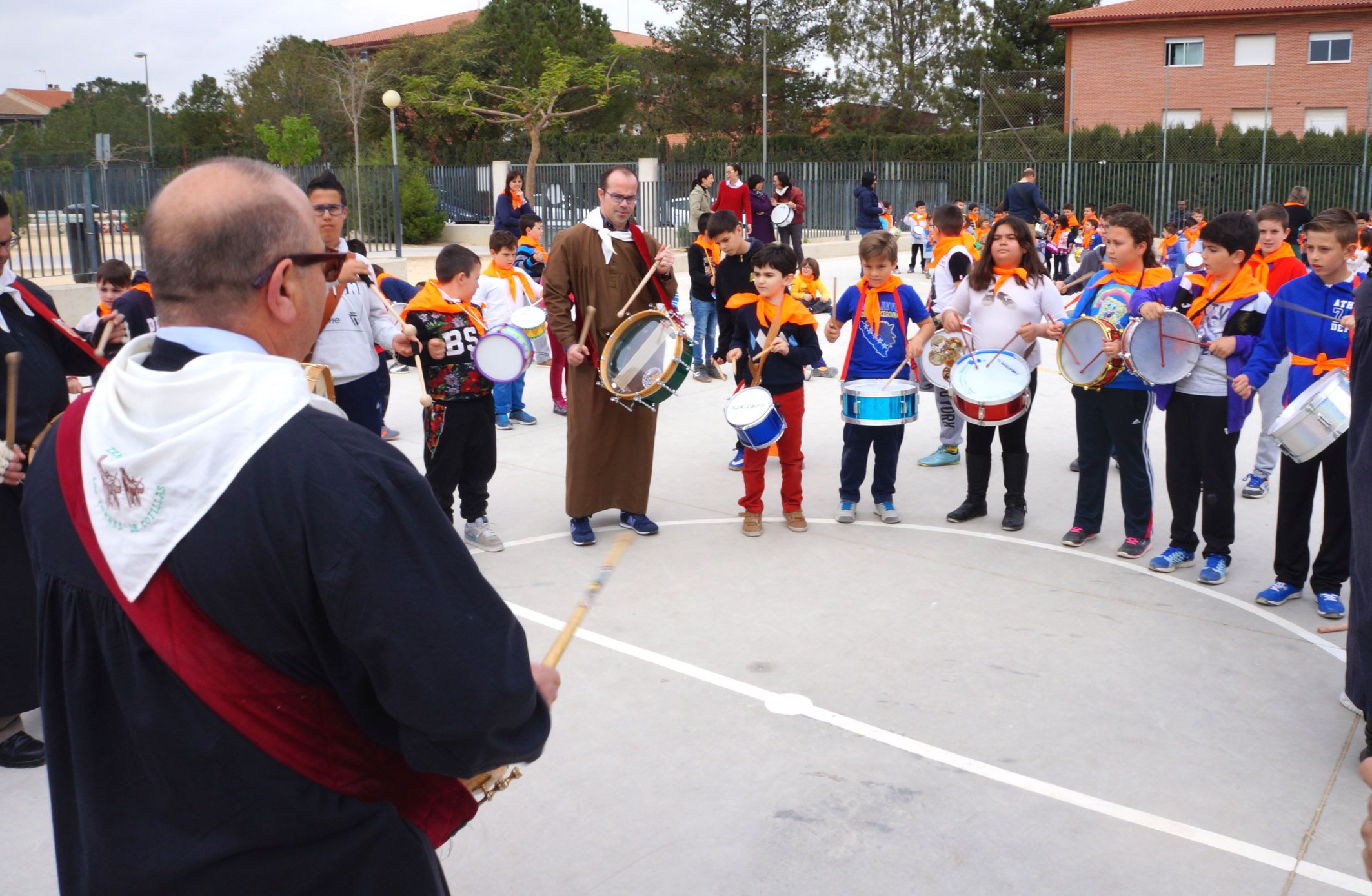 Tamborada torreña en colegio Joaquín Cantero - Las Torres de Cotillas