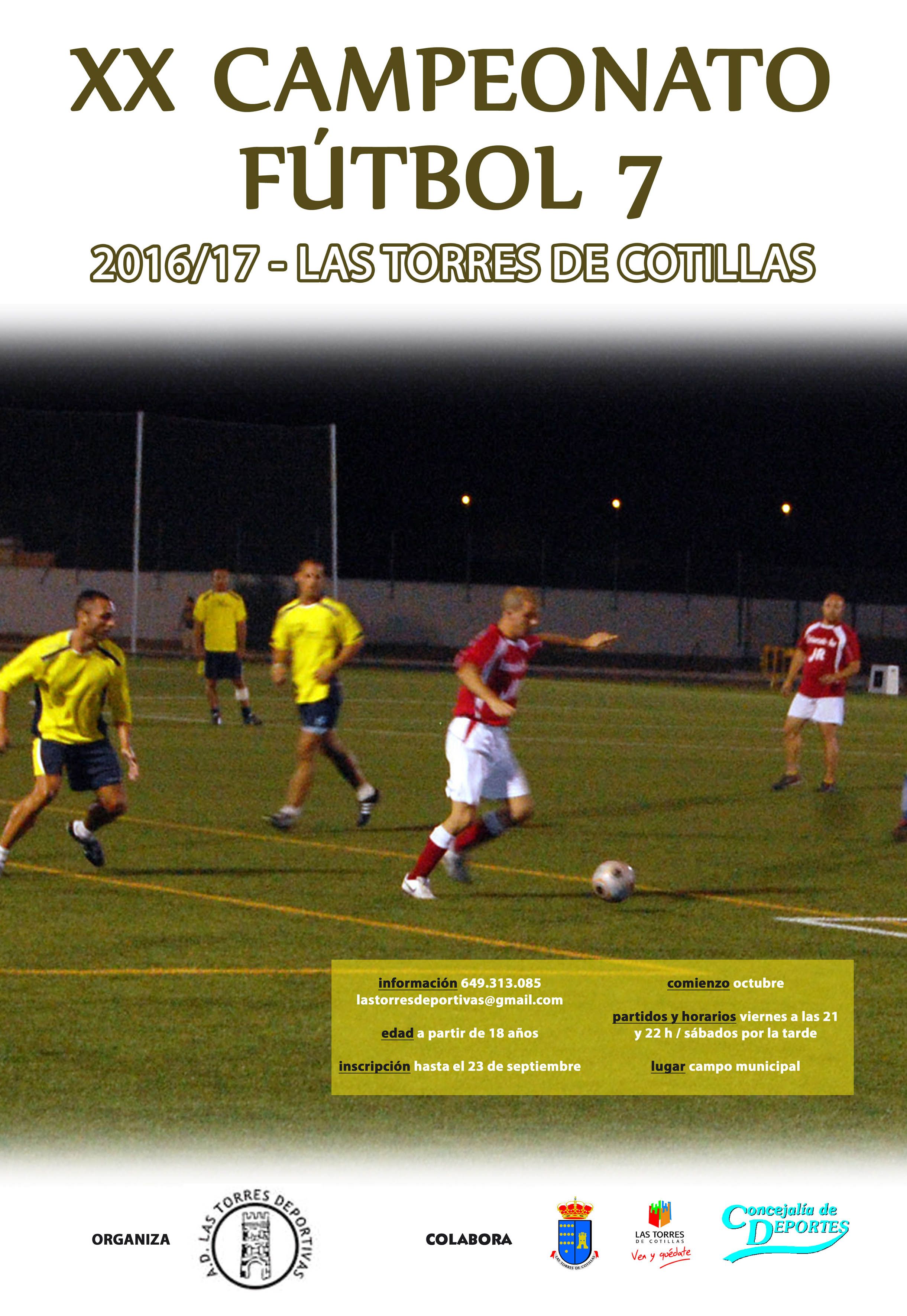 CARTEL LIGA FÚTBOL 7 LTC 16-17