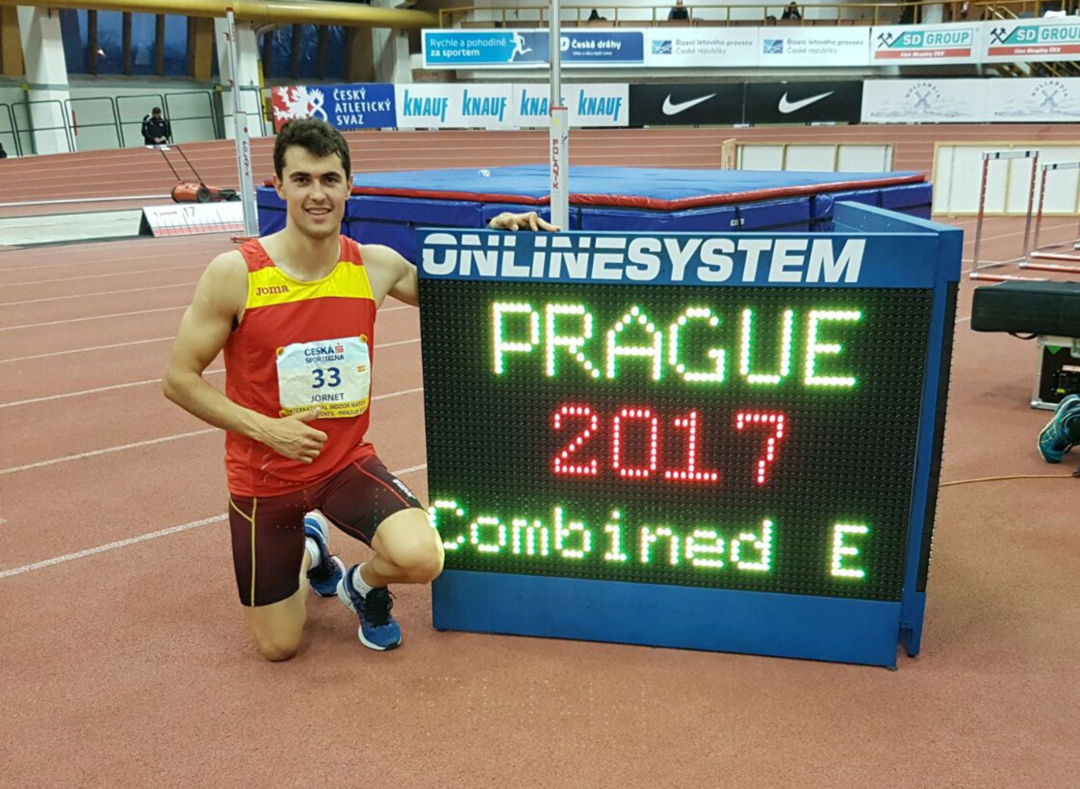 Debut con récord personal para el torreño Sergio Jornet con la selección absoluta de heptathlón