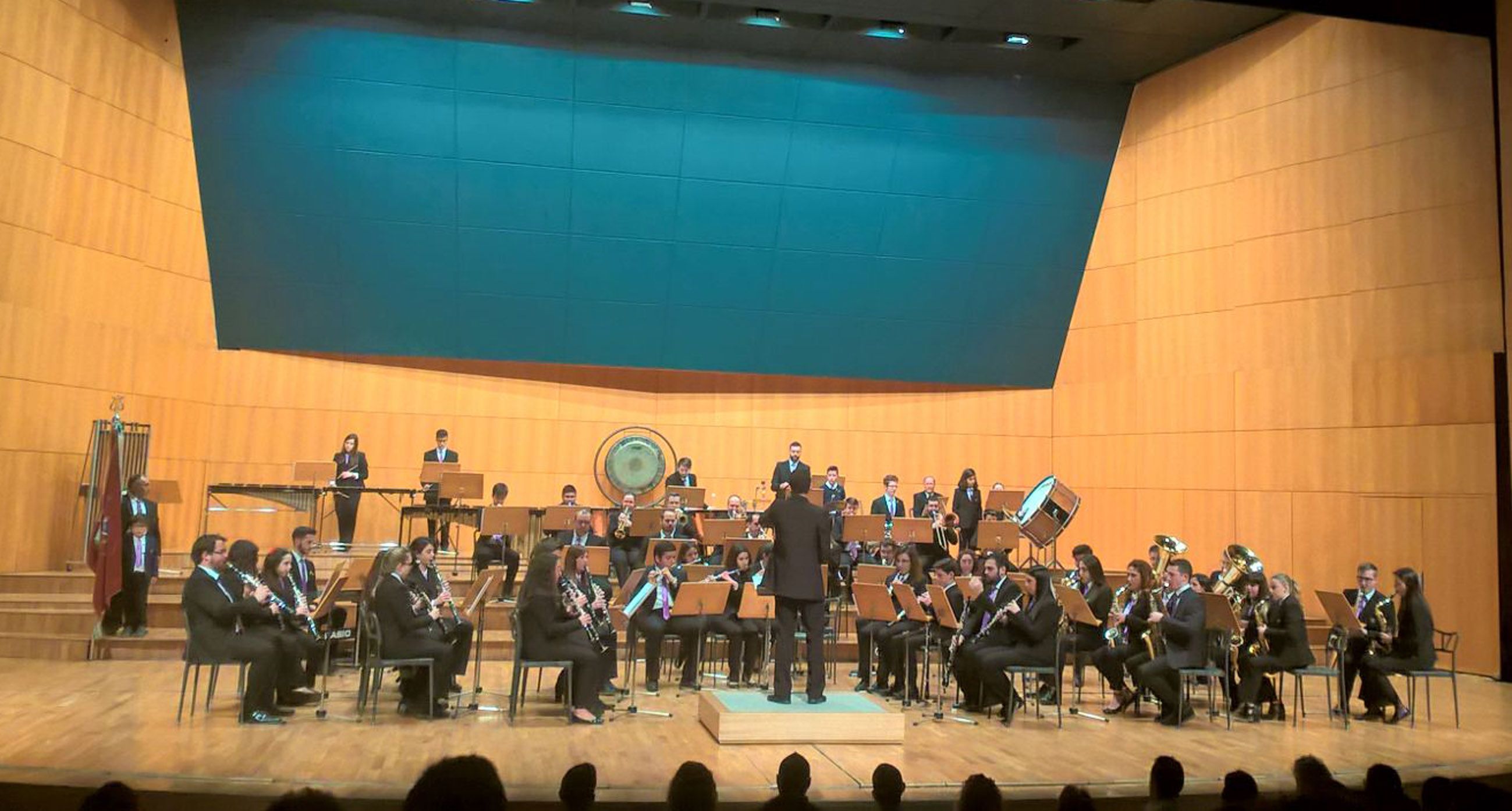 Gran actuación de la banda municipal torreña en el auditorio Víctor Villegas de Murcia