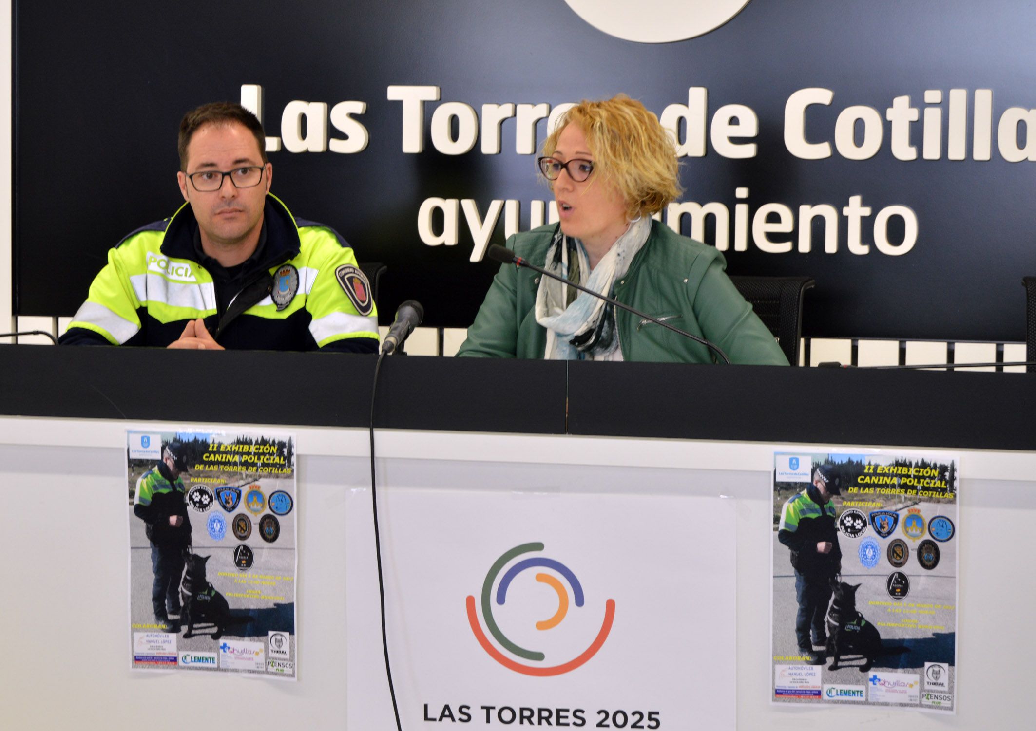 Siete unidades caninas de cuerpos de Policía Local participarán en una exhibición en Las Torres de Cotillas