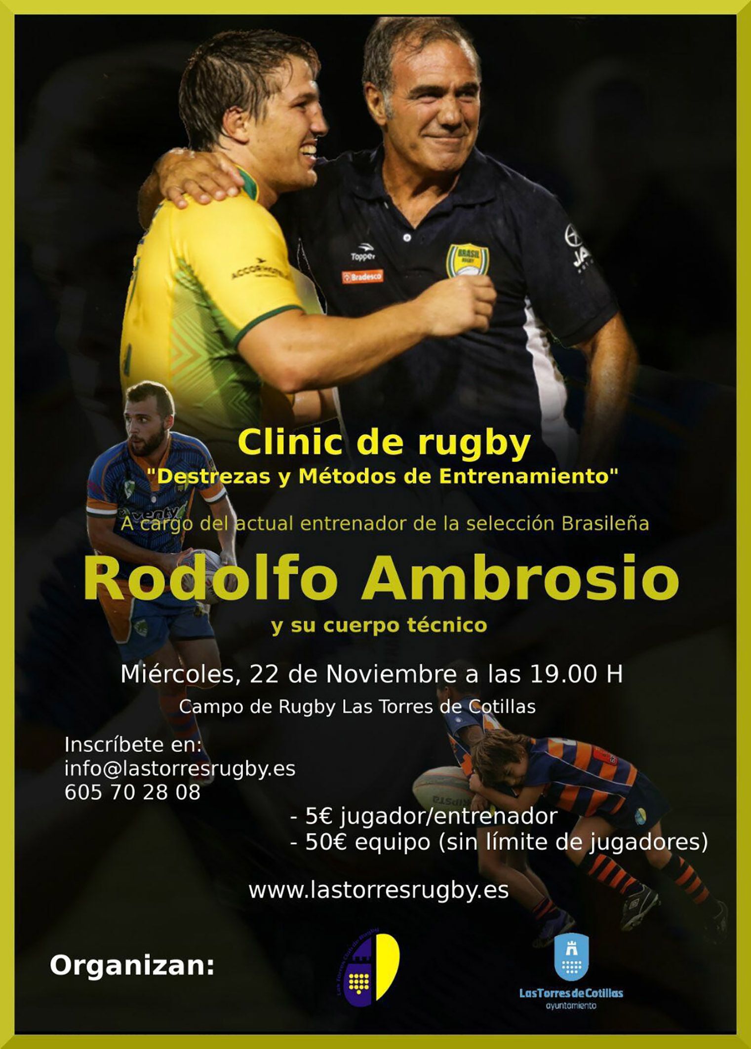 Clinic del seleccionador brasileño de rugby en Las Torres de Cotillas