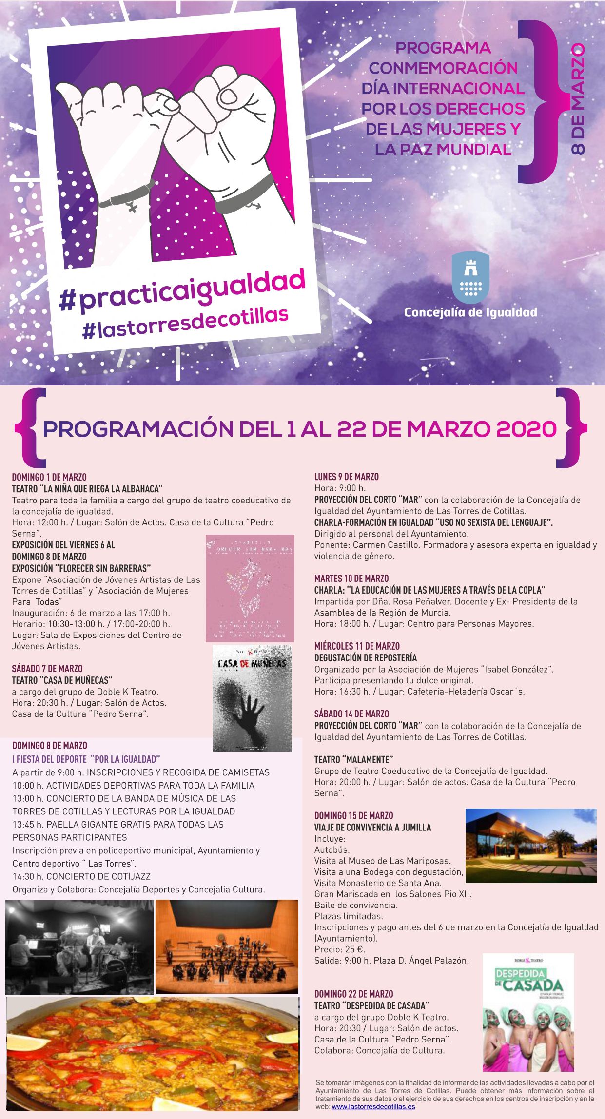 8 marzo Programa actividades 8 marzo Programa actividades