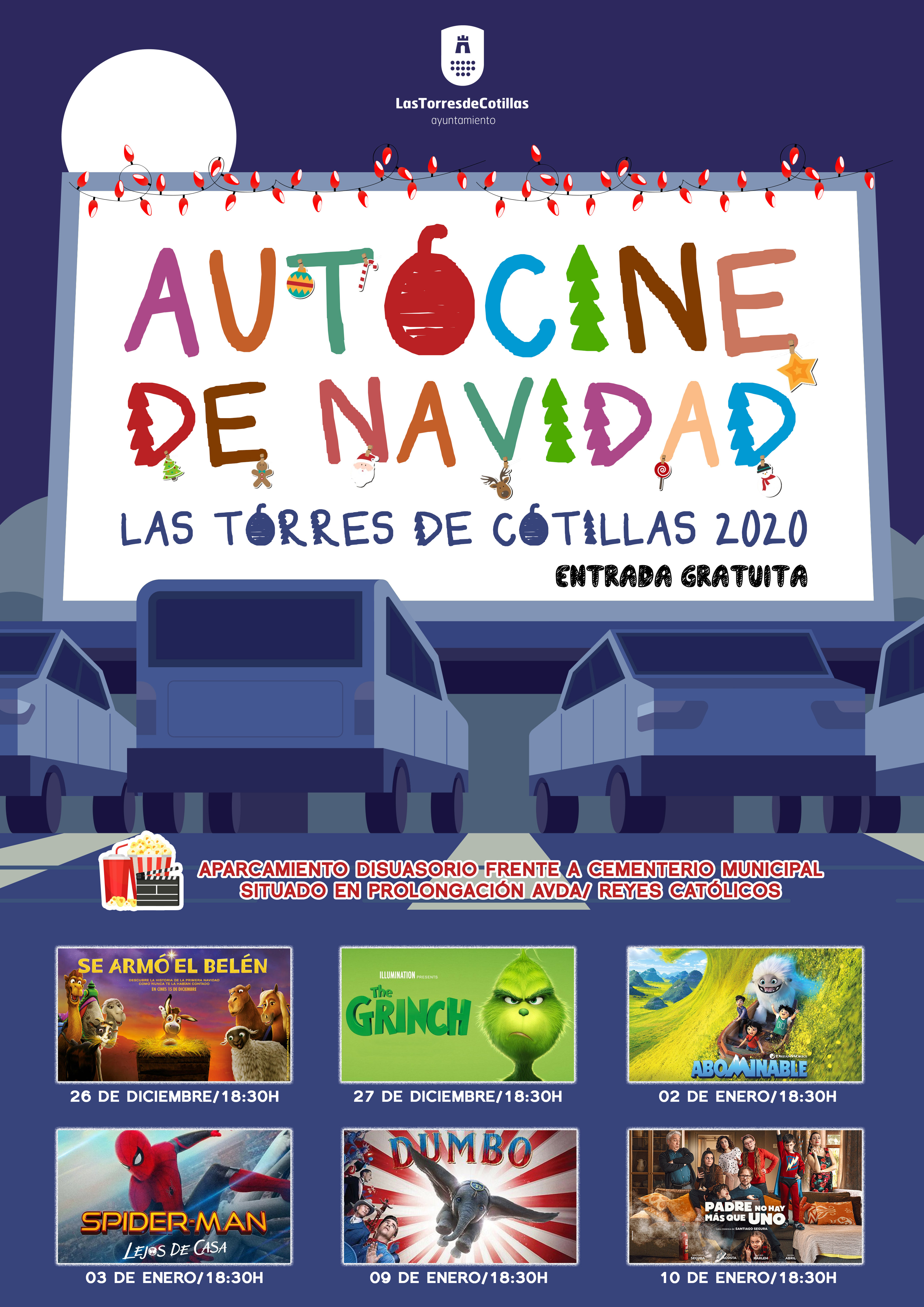 Cartel AUTOCINE NAVIDAD