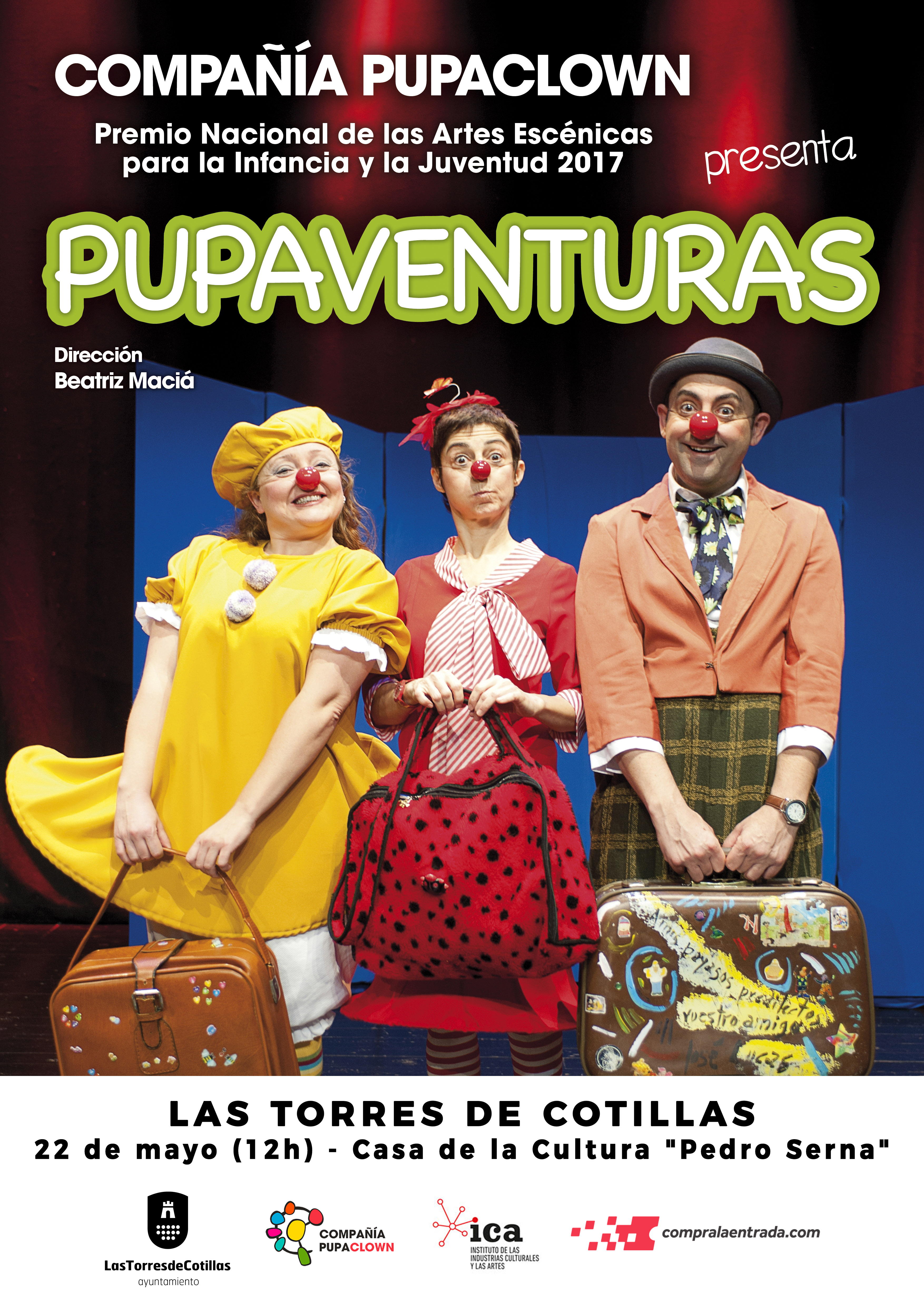 2 PUPAVENTURAS en Las Torres de Cotillas 22 de mayo 12h Casa de la Cultura