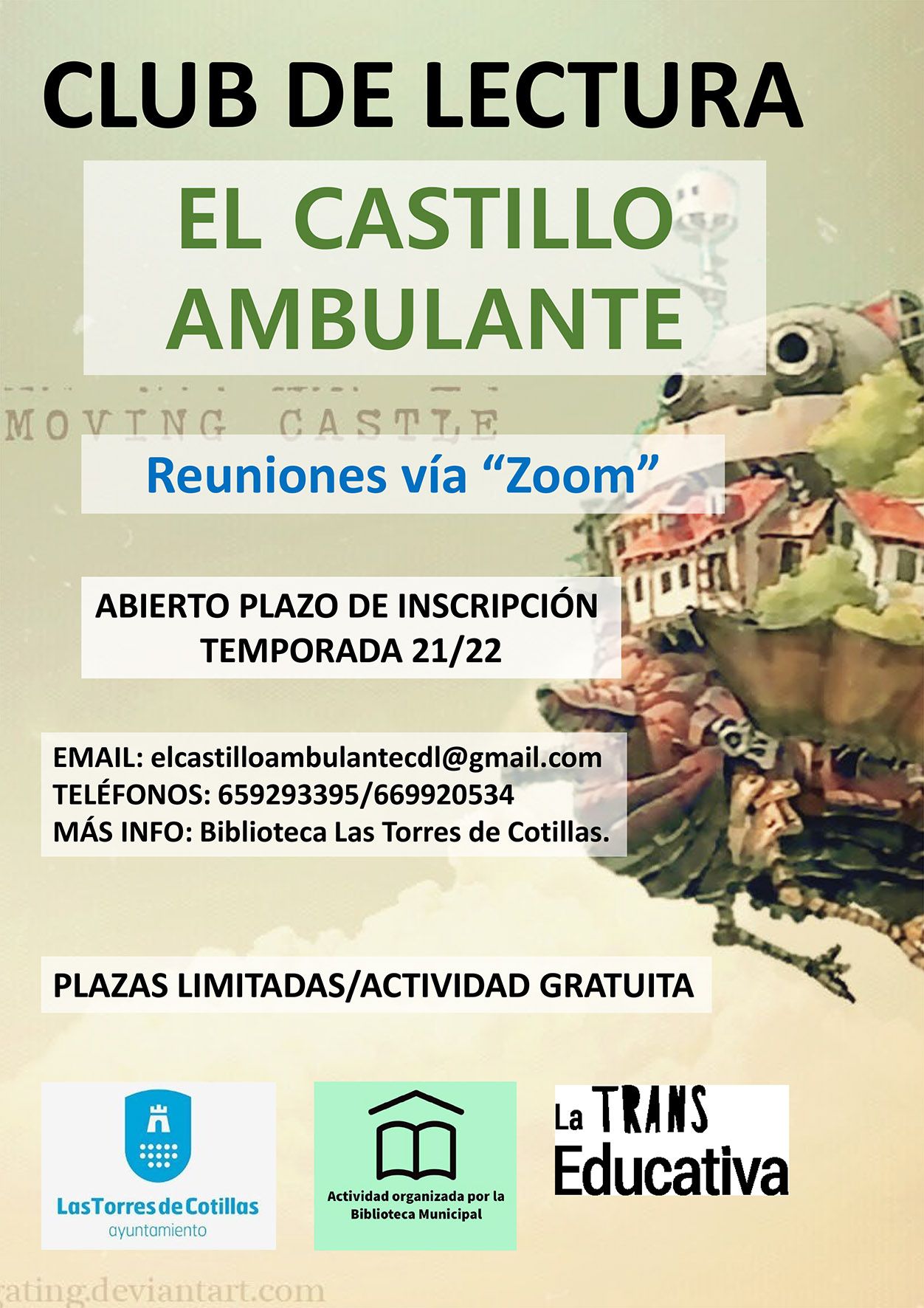 Club de lectura “El castillo ambulante” Las Torres de Cotillas