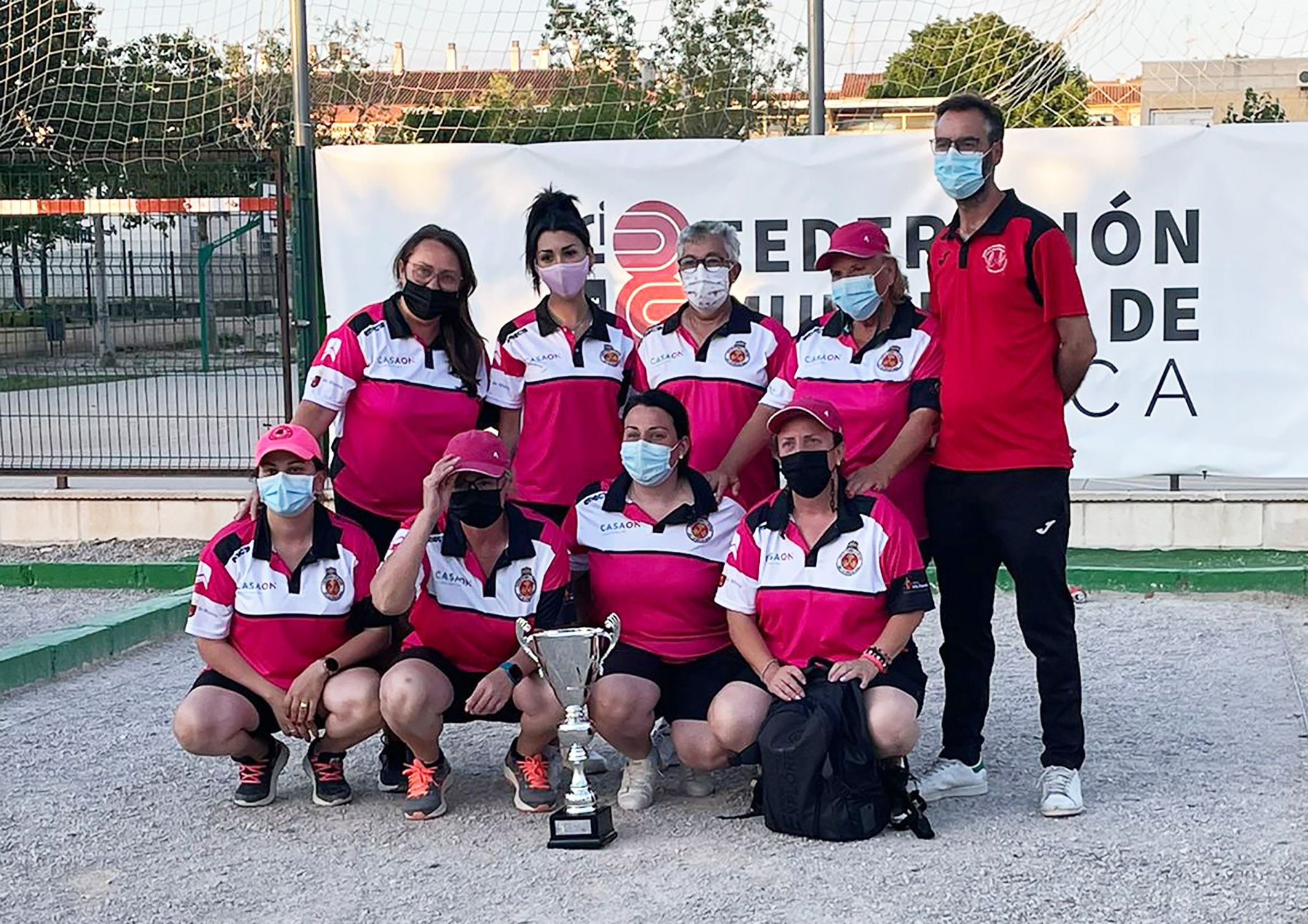 El club La Salceda campeón de la liga regional femenina de tripletas