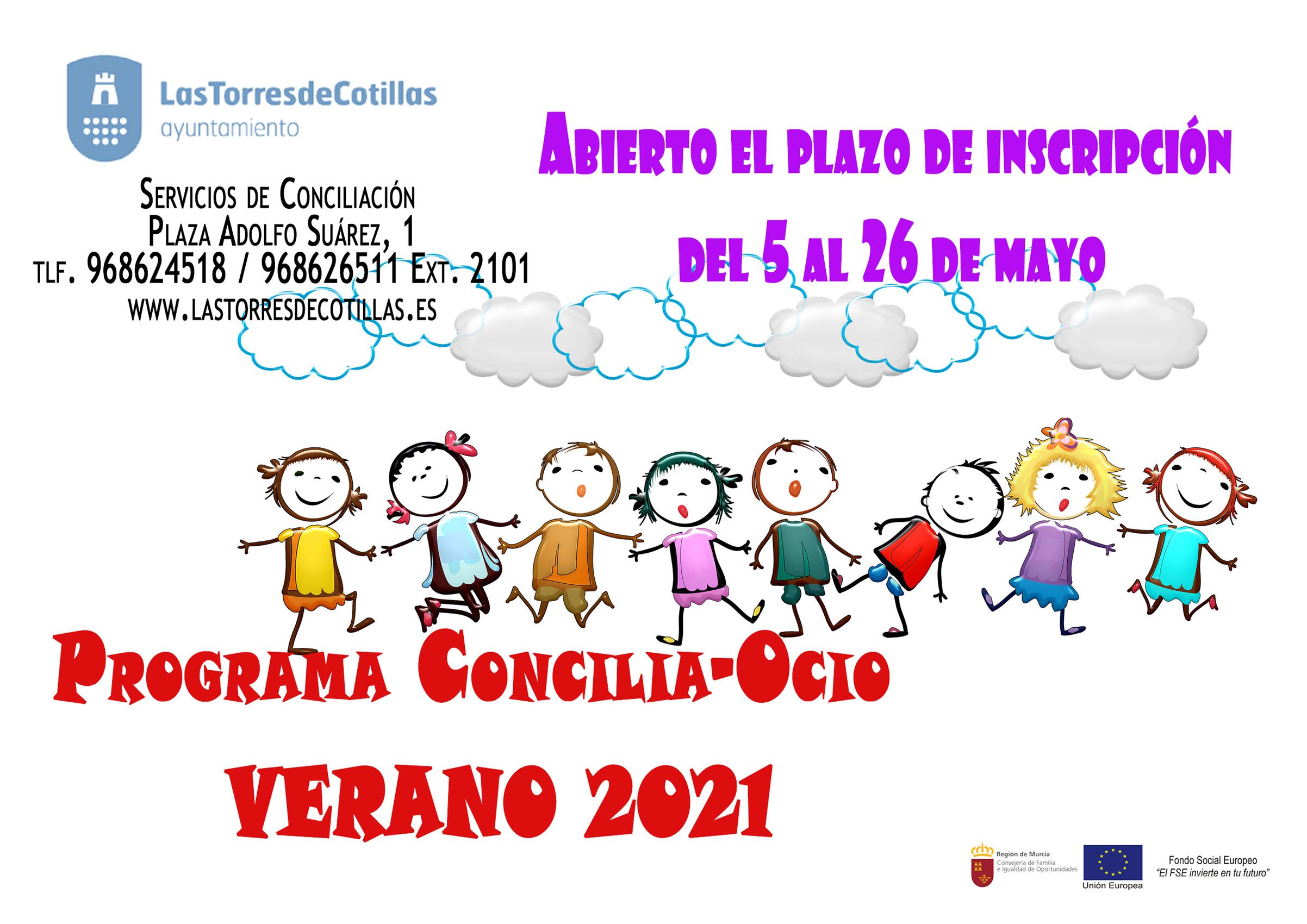 Programa Concilia Ocio Verano 2021 Las Torres de Cotillas 1