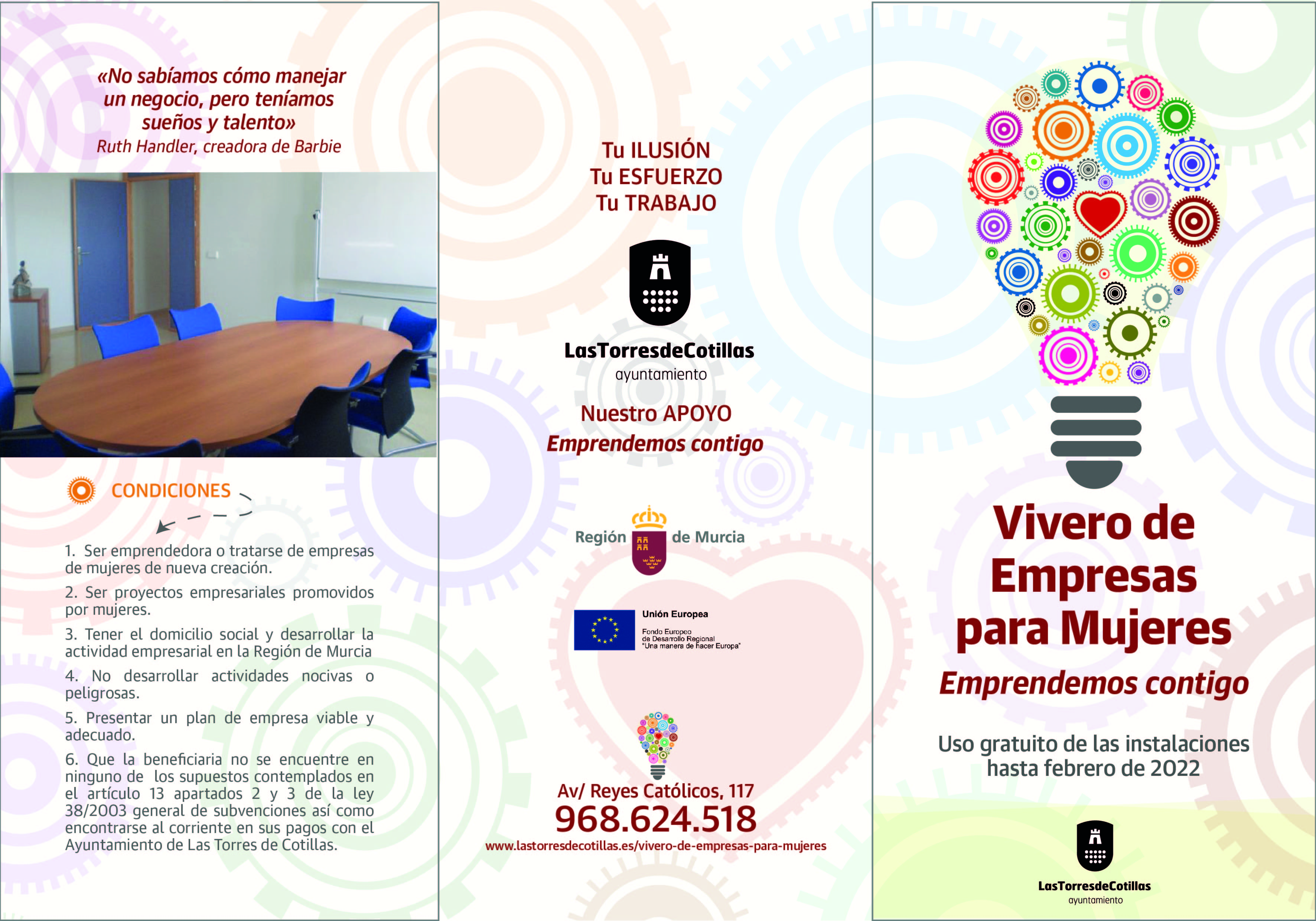 TRÍPTICO Vivero de empresas para mujeres LTC exterior