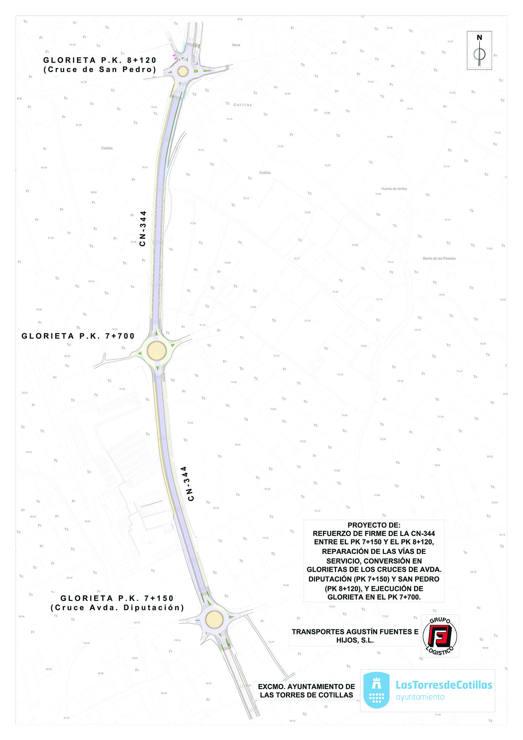 Plano renovación de la N 344 1