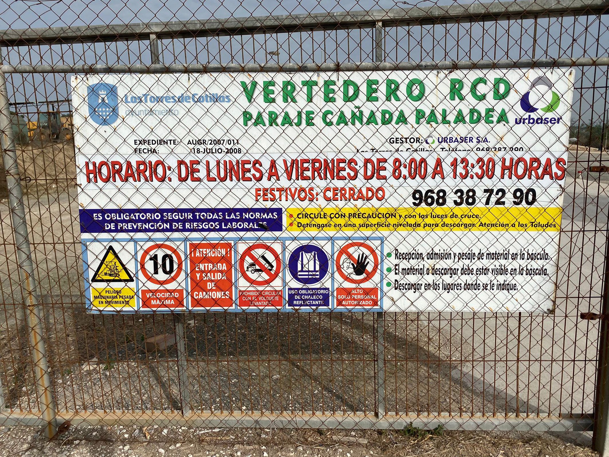 Escombrera municipal Las Torres de Cotillas