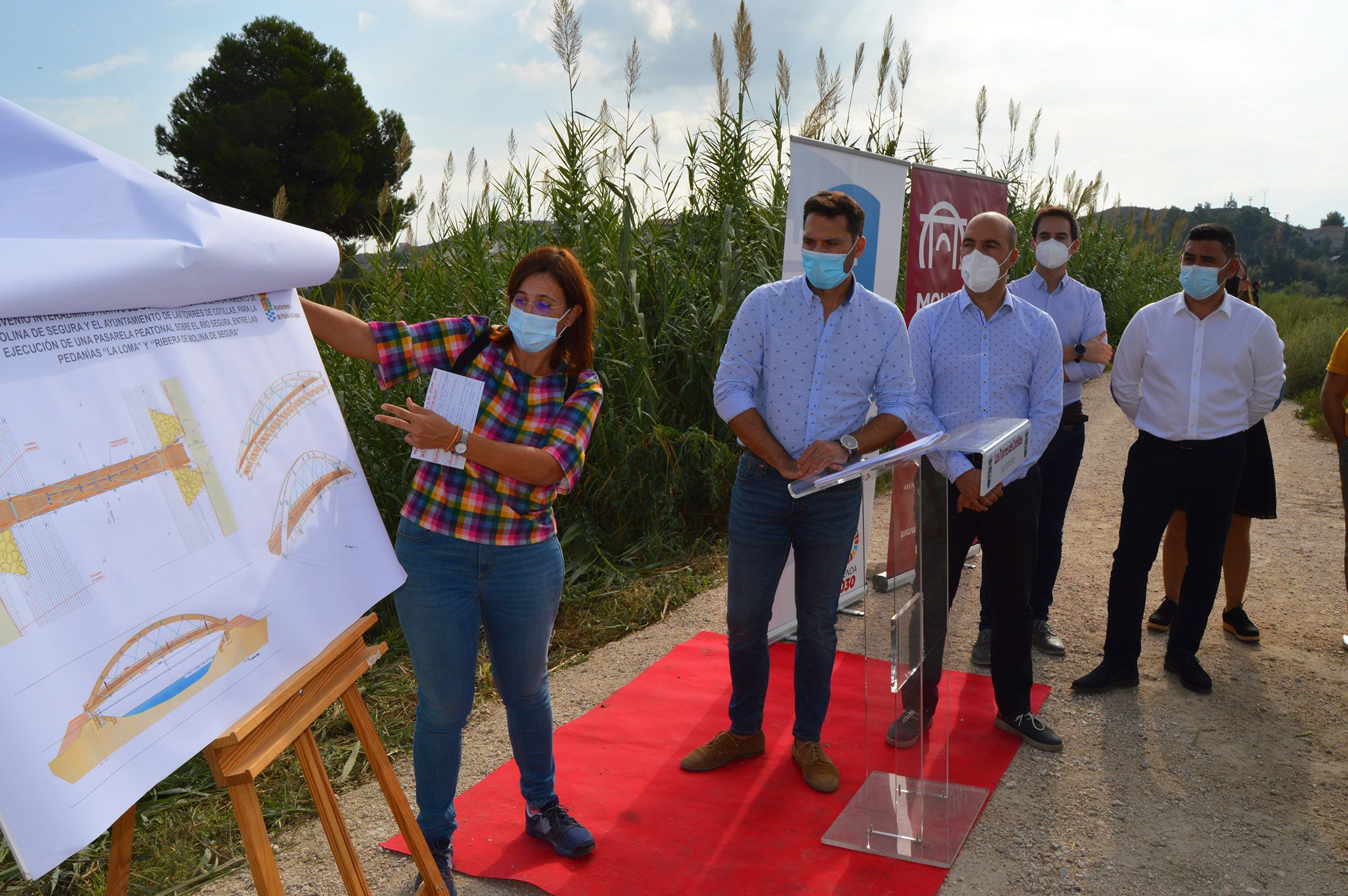 Las Torres de Cotillas y Molina de Segura firman el convenio para construir la pasarela peatonal que unirá La Loma con La Ribera4