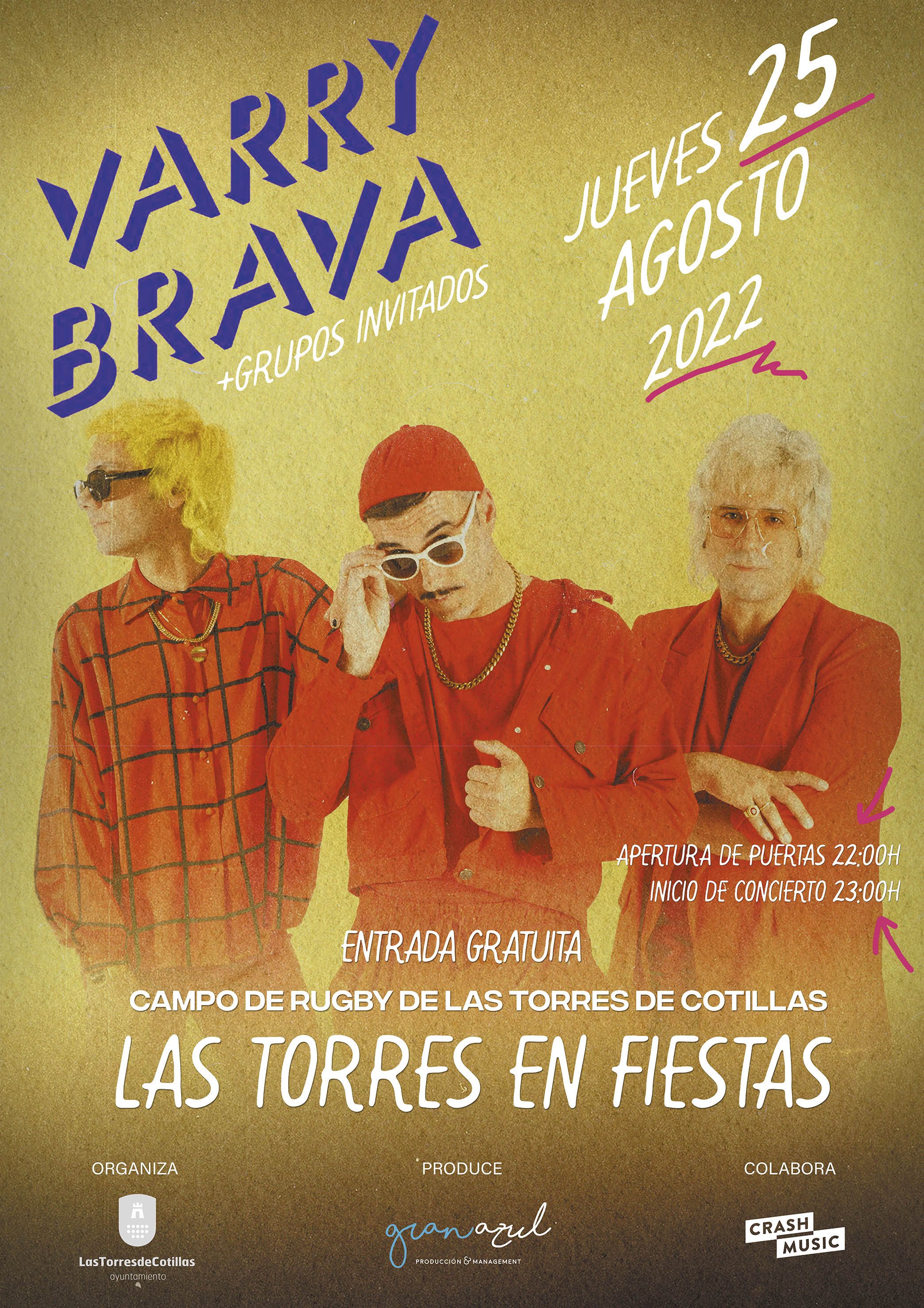 CARTEL VARRY BRAVA Fiestas Las Torres de Cotillas 2022