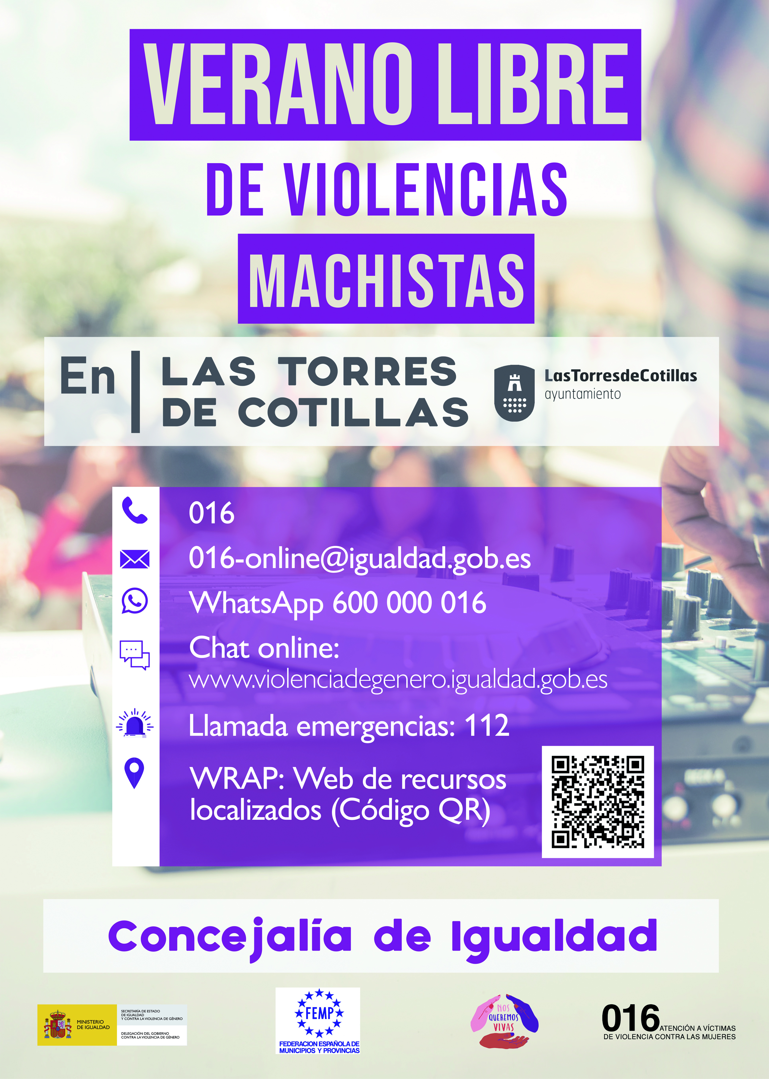 Verano libre de violencias machistas Las Torres de Cotillas