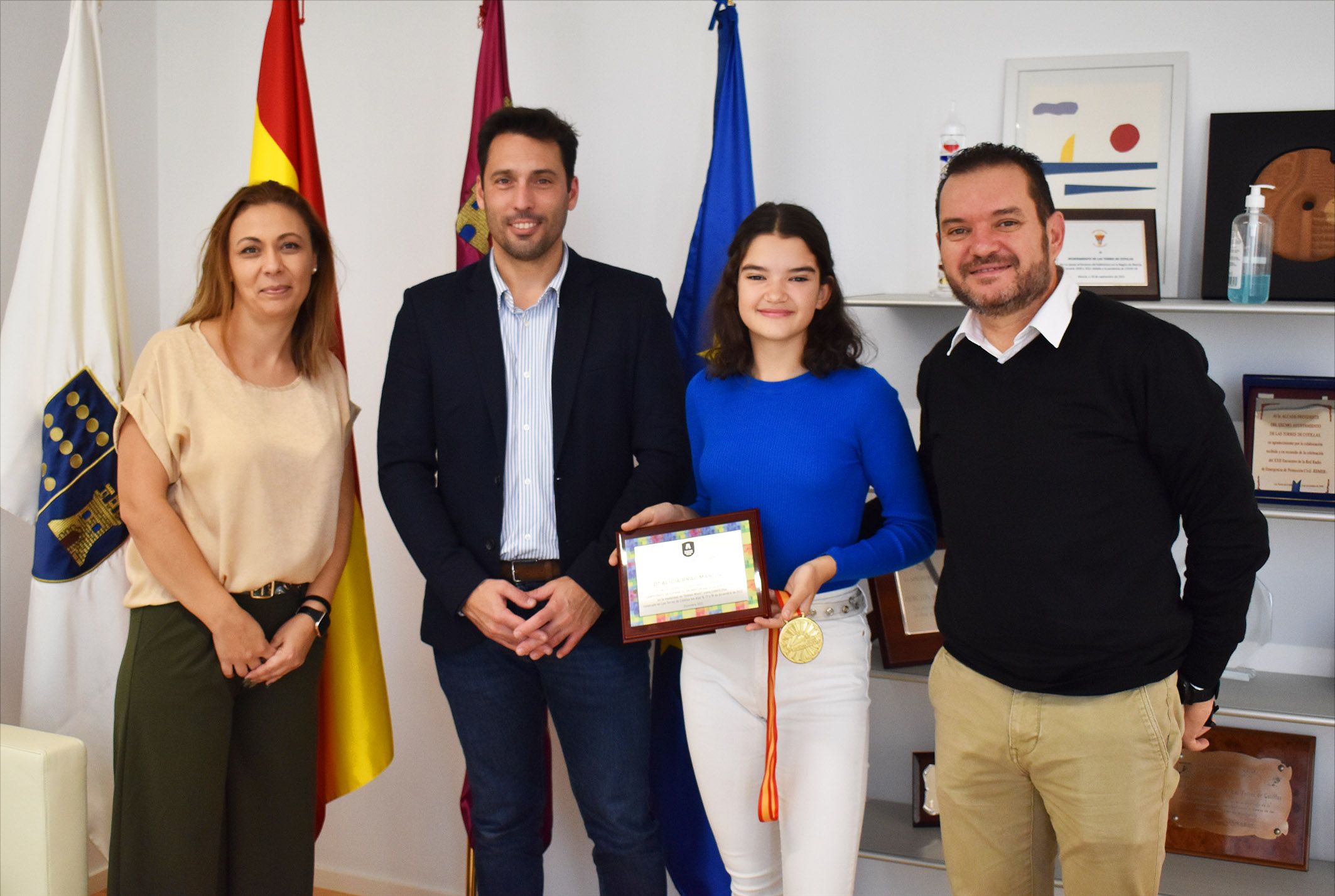 Recepcion oficial a la torrena Alicia Brao campeona de Espana sub 13 de badminton4 Recepcion oficial a la torrena Alicia Brao campeona de Espana sub 13 de badminton4