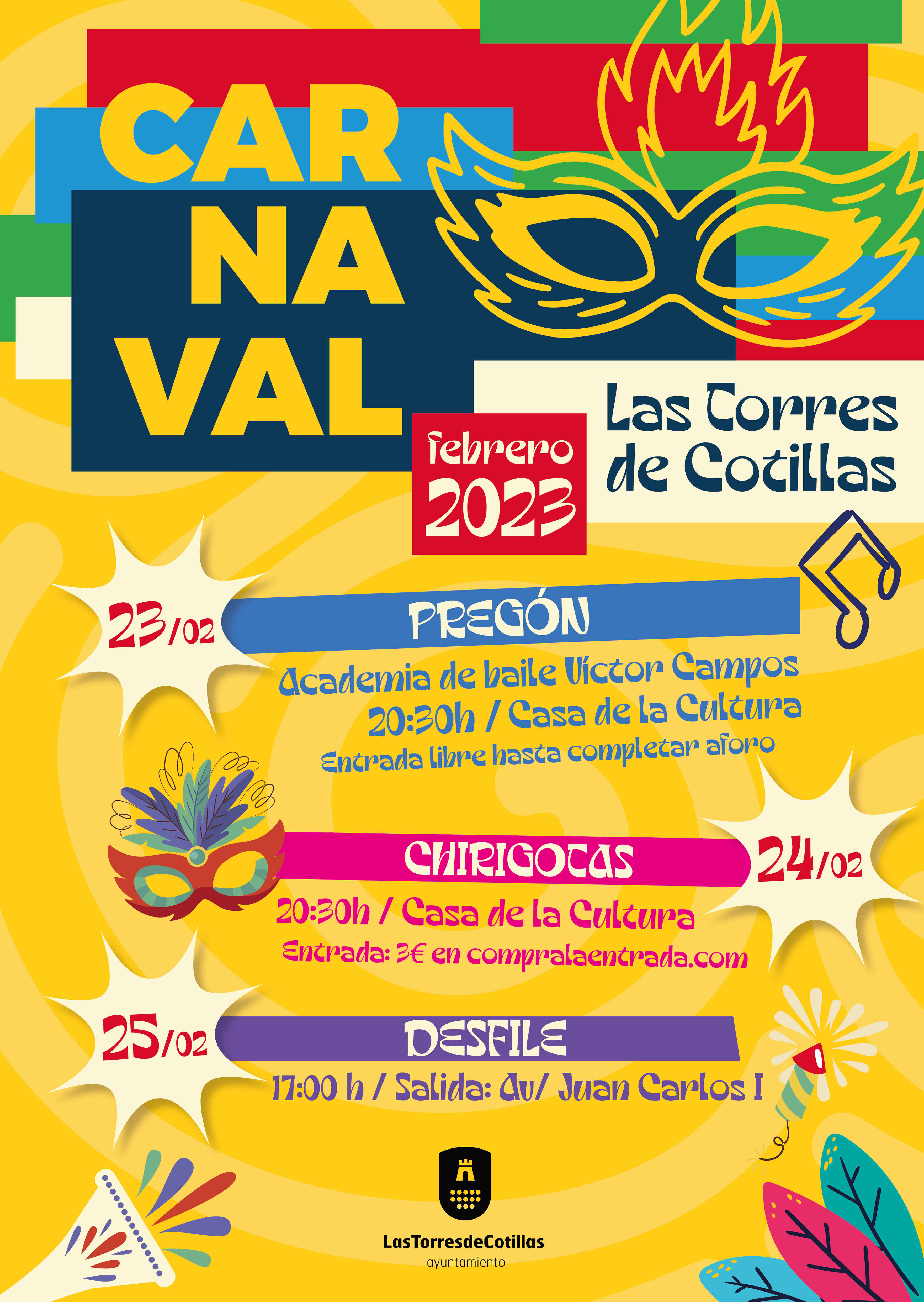 CARTEL CARNAVAL 2023 LAS TORRES DE COTILLAS