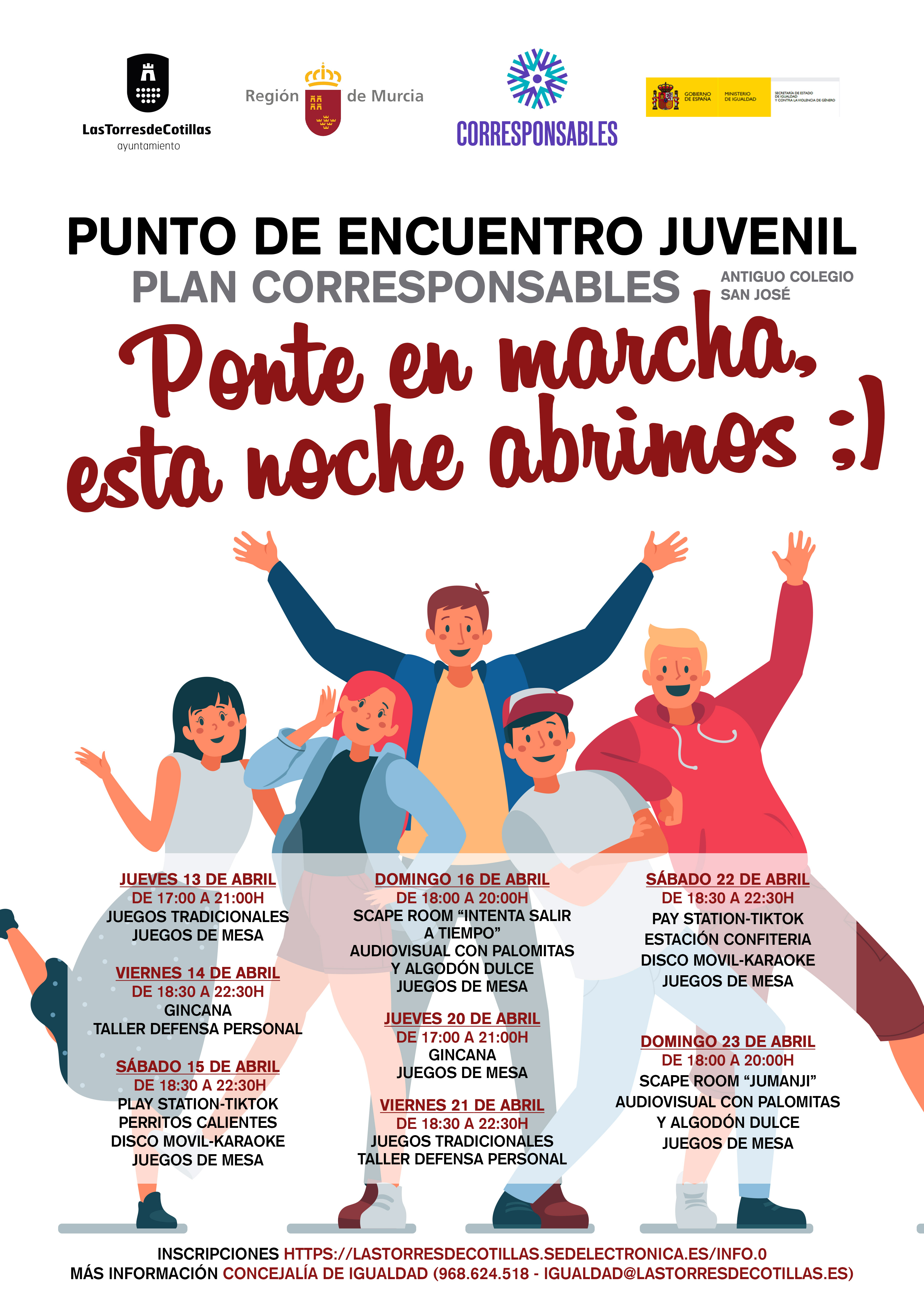 Cartel Punto de encuentro juvenil